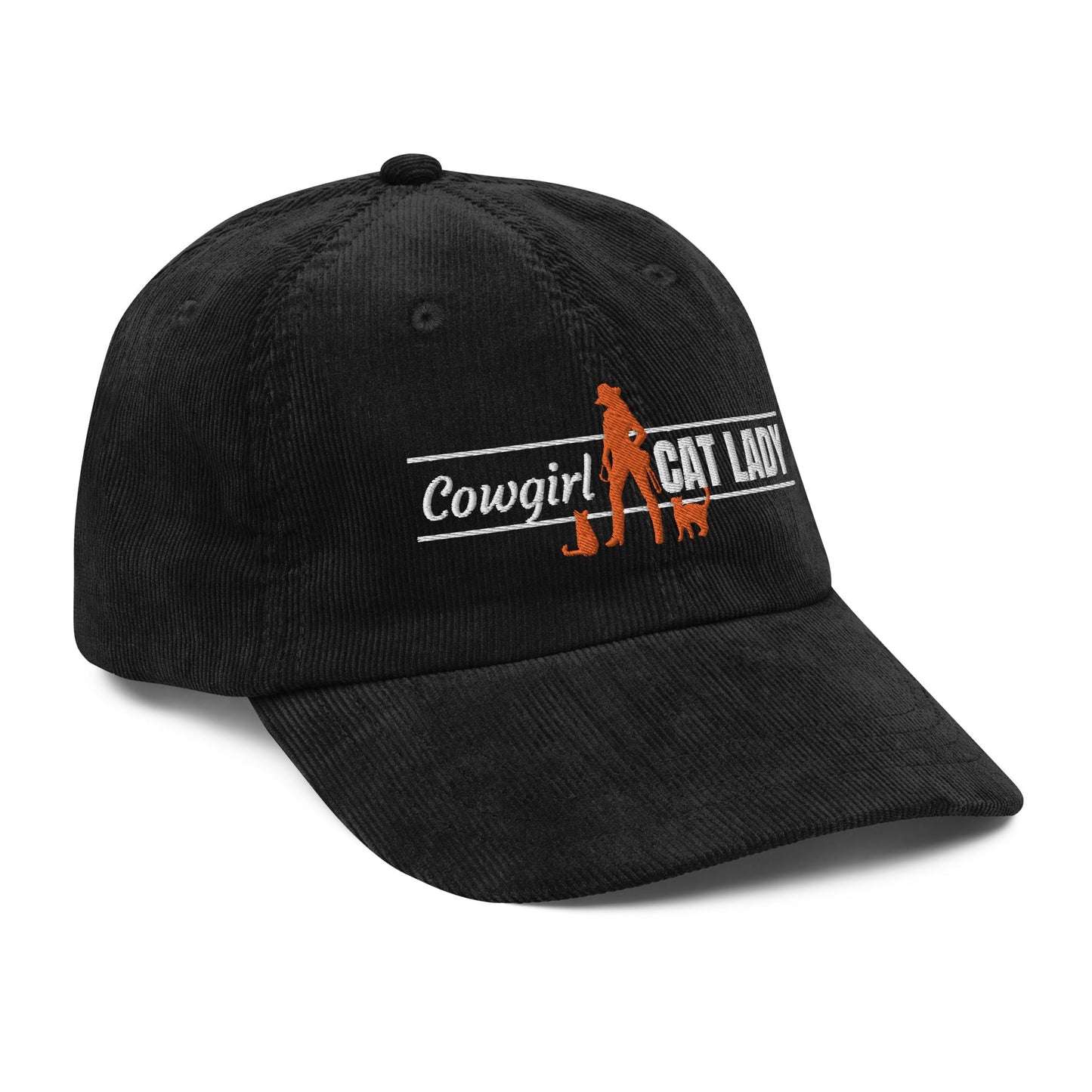 Cowgirl Cat Lady Corduroy Hat - Hats - EpiAl's Shop