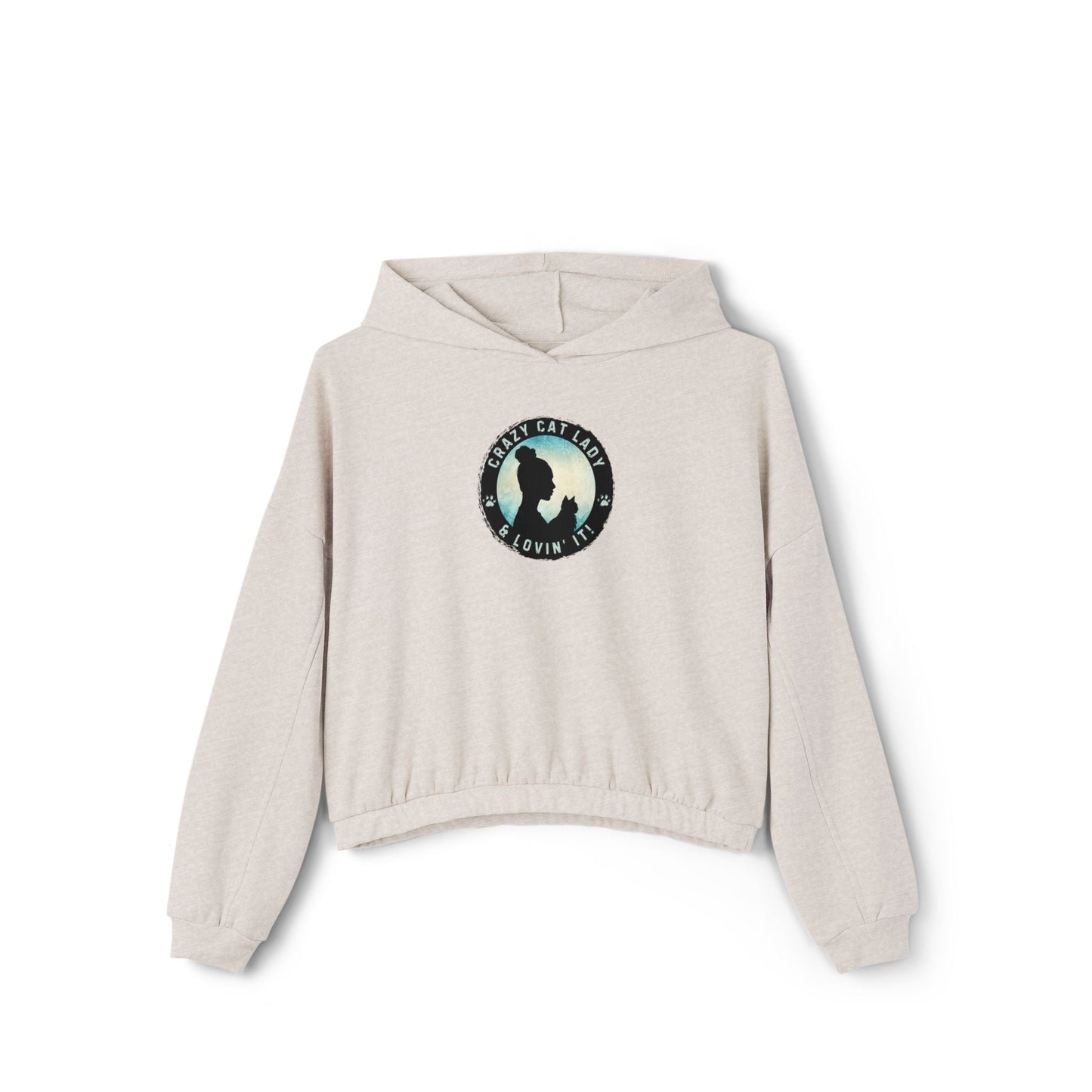 Crazy Cat Lady Women's Cinched Bottom Hoodie - Hoodie - EpiAl's Shop