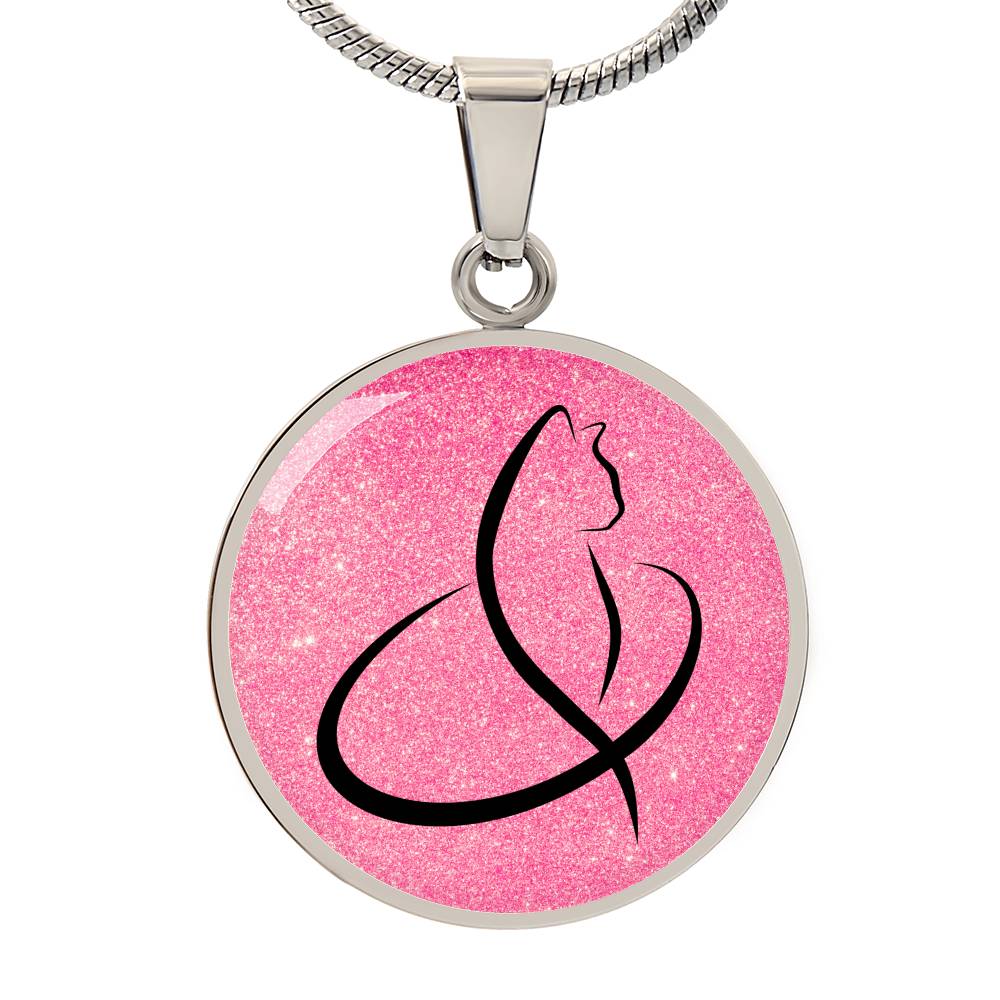 Curvy Line Kitty Necklace - Jewelry - Epileptic Al’s Shop