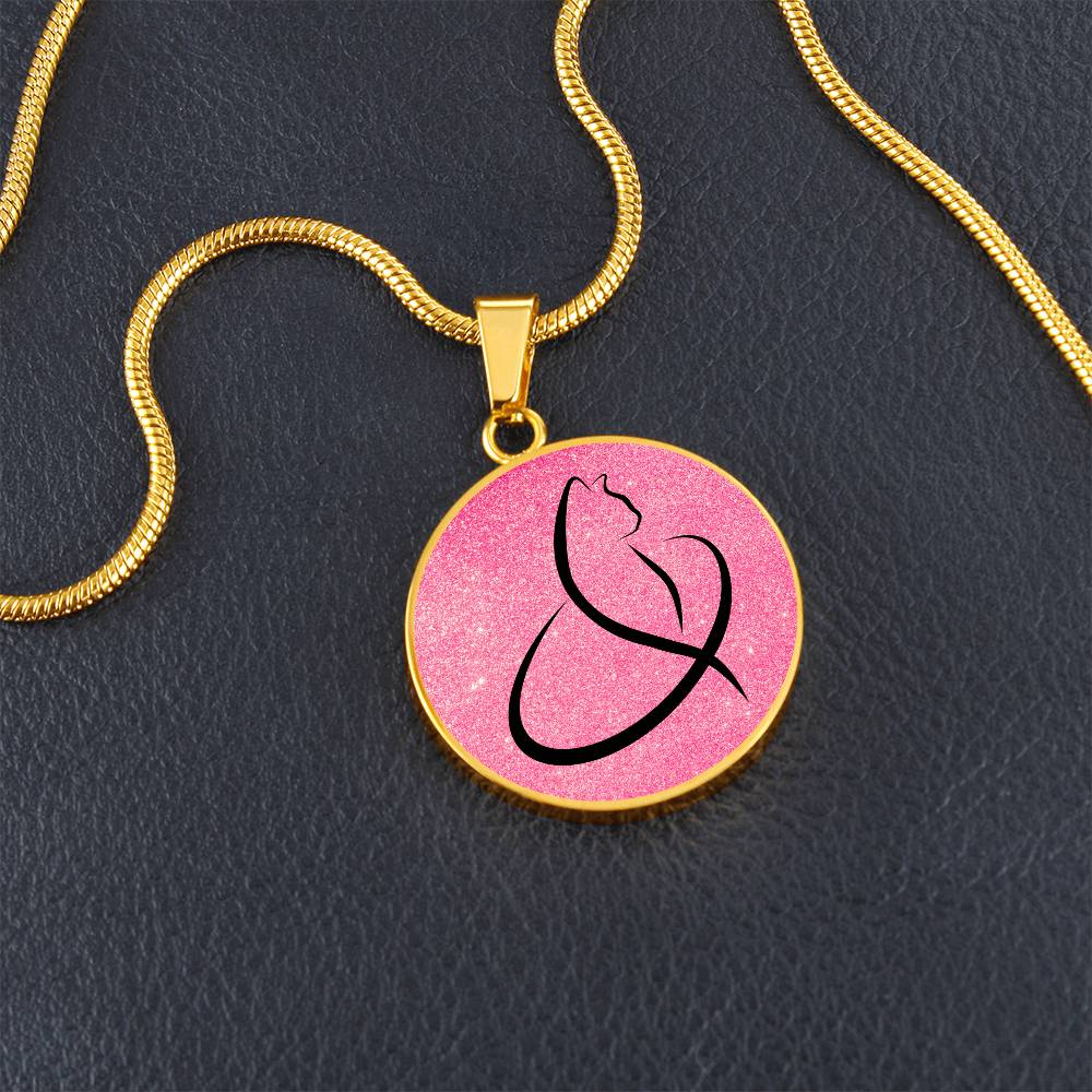 Curvy Line Kitty Necklace - Jewelry - Epileptic Al’s Shop