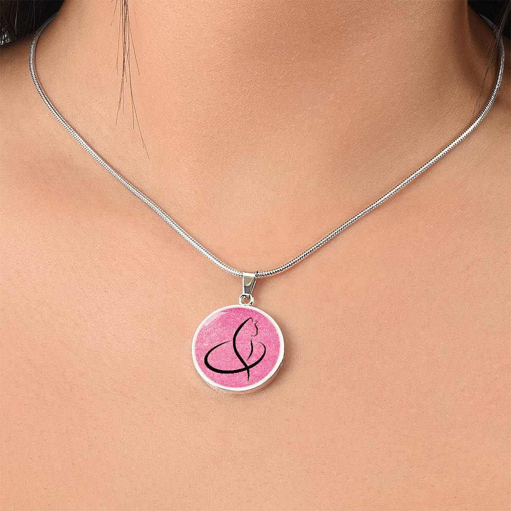 Curvy Line Kitty Necklace - Jewelry - Epileptic Al’s Shop