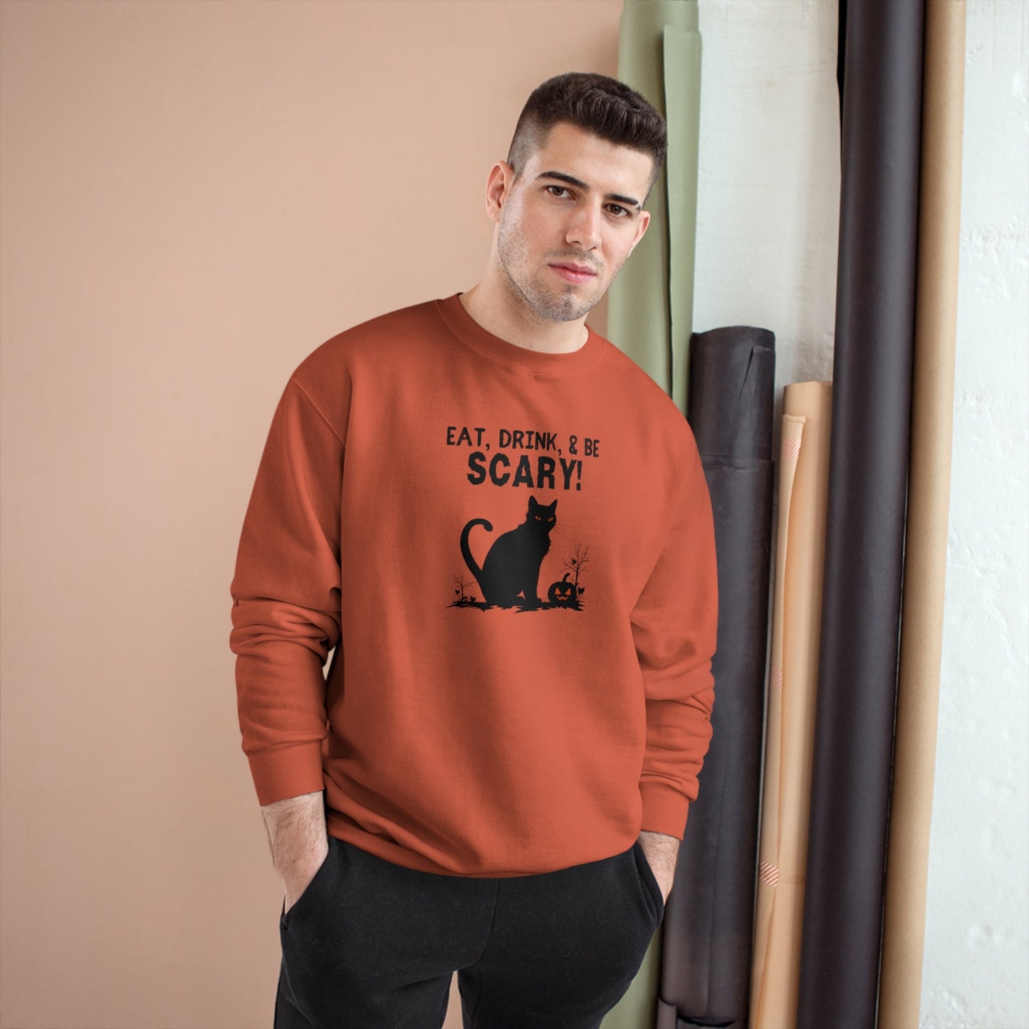 Customized Halloween Themed Champion Sweatshirt - Sweatshirt - Epileptic Al’s Shop