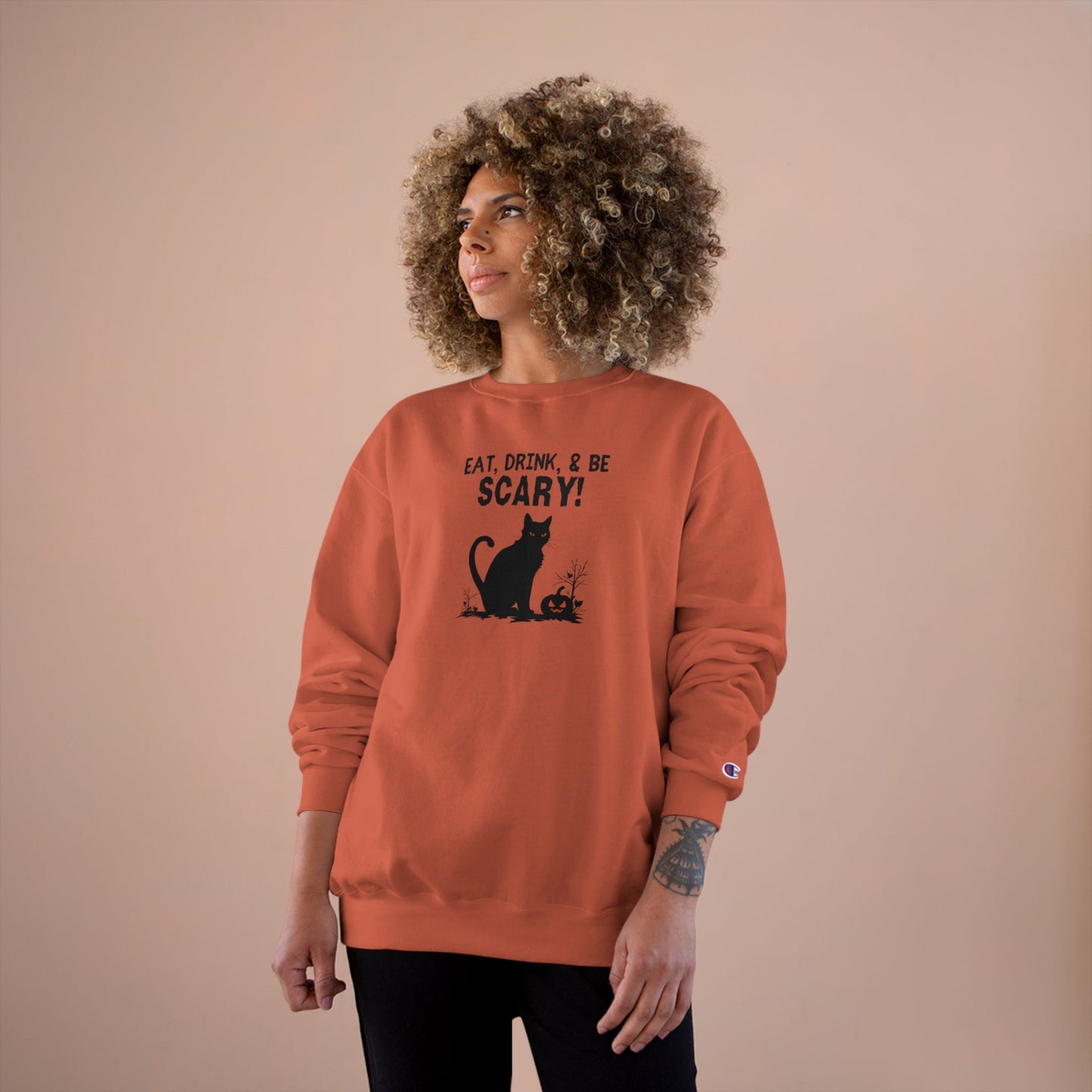 Customized Halloween Themed Champion Sweatshirt - Sweatshirt - Epileptic Al’s Shop