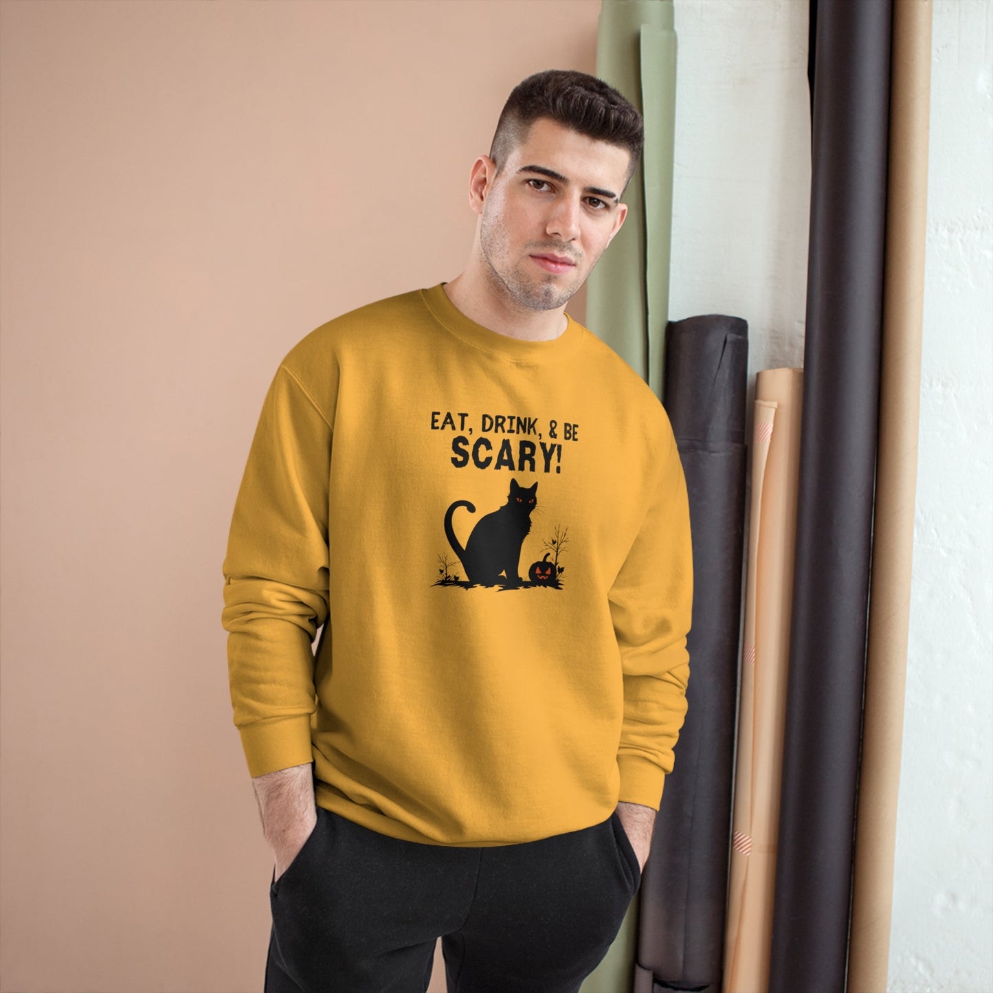 Customized Halloween Themed Champion Sweatshirt - Sweatshirt - Epileptic Al’s Shop