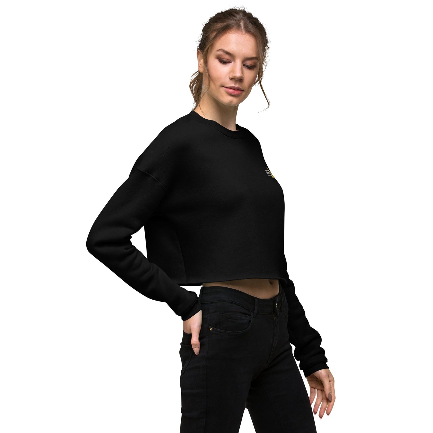 Demure Cat Lady Crop Sweatshirt - Sweatshirt - EpiAl's Shop