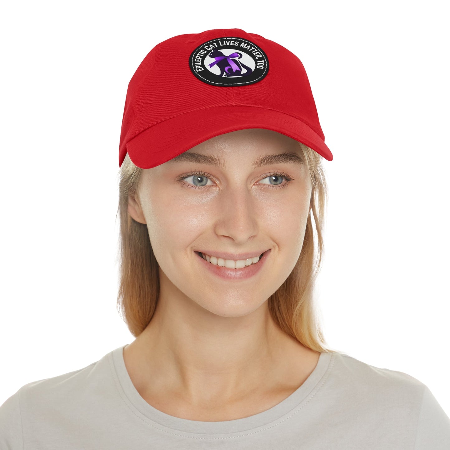 ECLMT Dad Hat with Leather Patch - Hats - Epileptic Al’s Shop