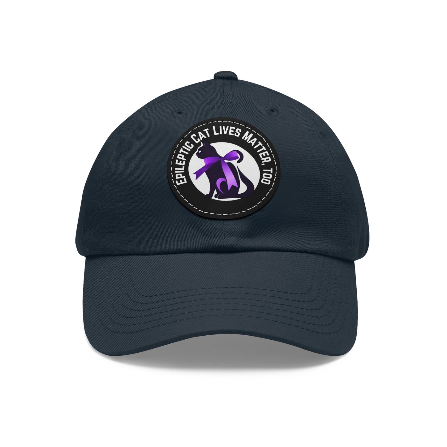ECLMT Dad Hat with Leather Patch - Hats - Epileptic Al’s Shop