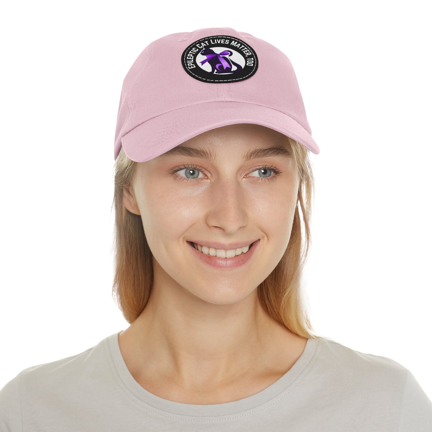 ECLMT Dad Hat with Leather Patch - Hats - Epileptic Al’s Shop