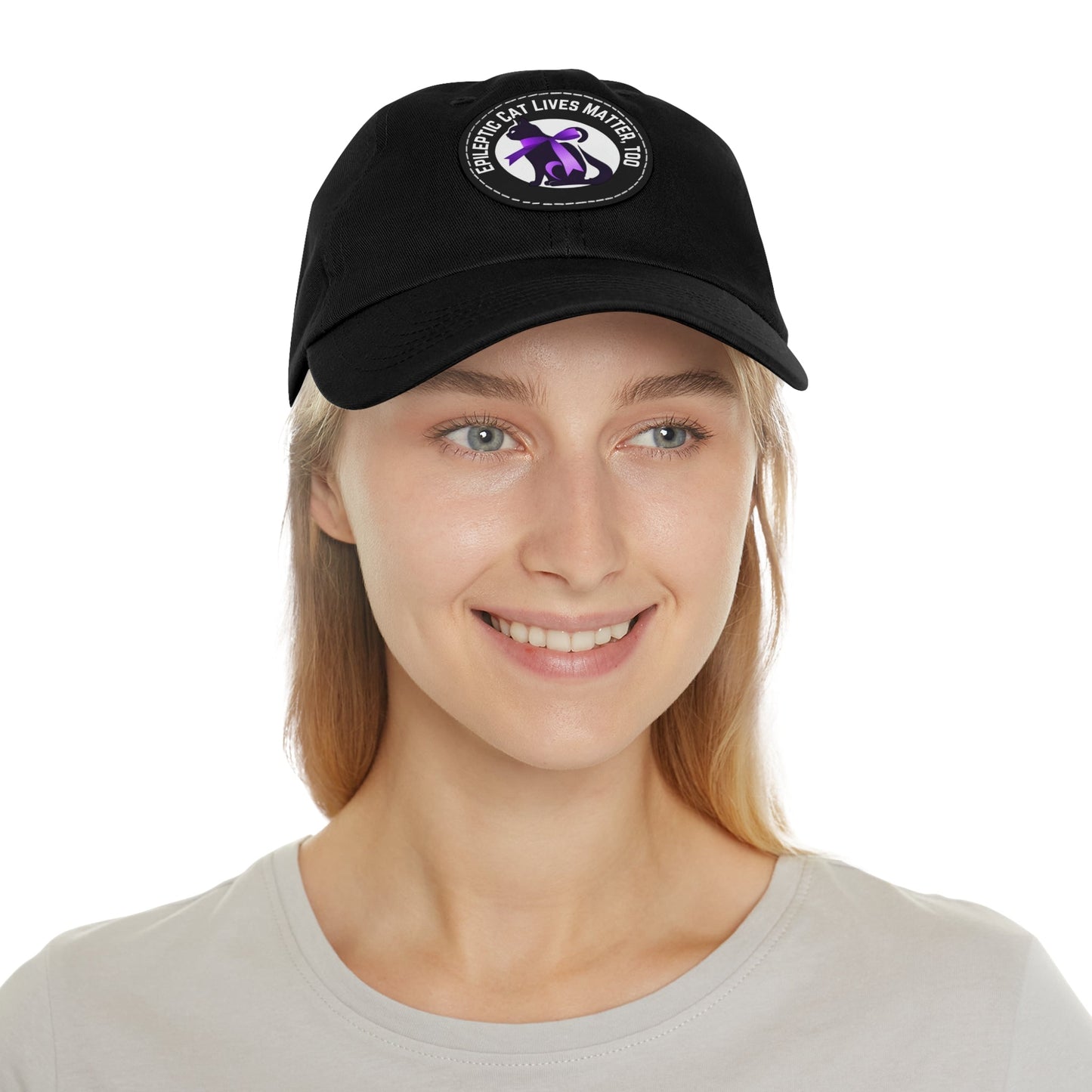 ECLMT Dad Hat with Leather Patch - Hats - Epileptic Al’s Shop