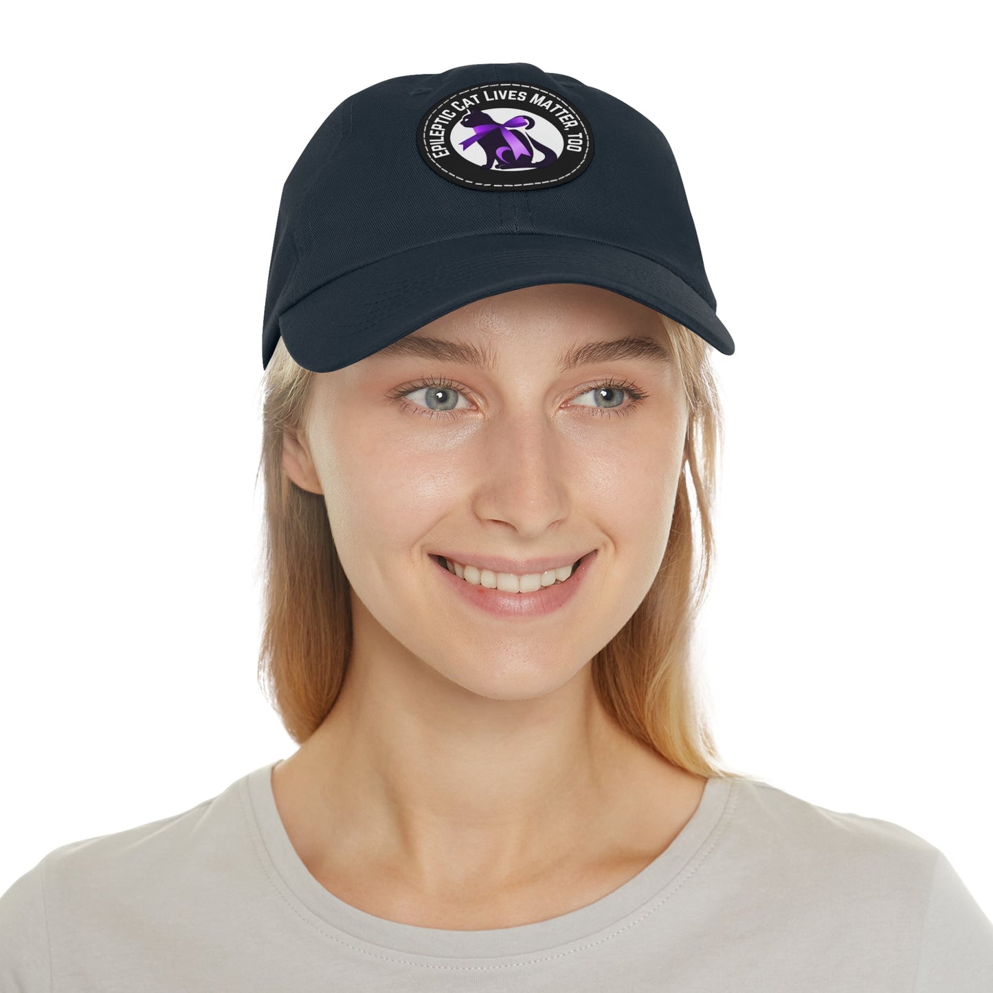 ECLMT Dad Hat with Leather Patch - Hats - Epileptic Al’s Shop