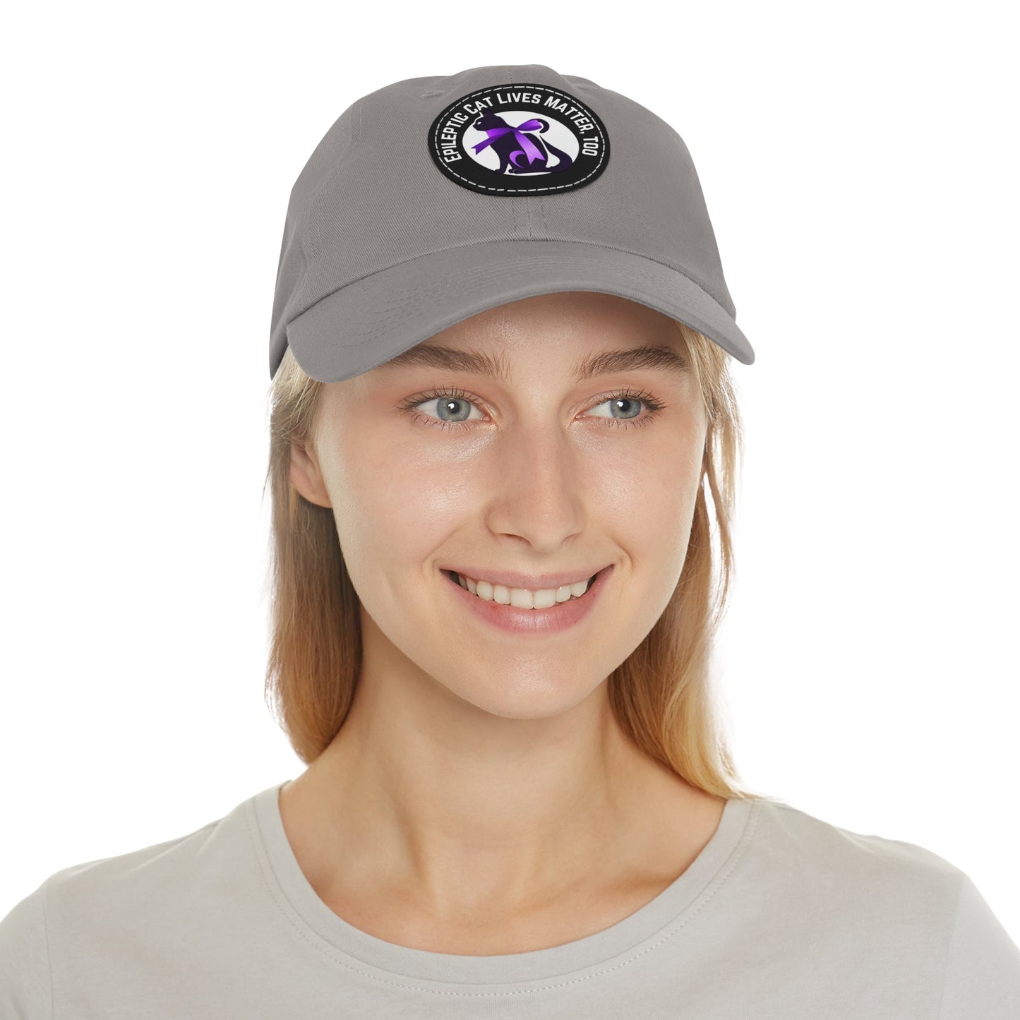 ECLMT Dad Hat with Leather Patch - Hats - Epileptic Al’s Shop