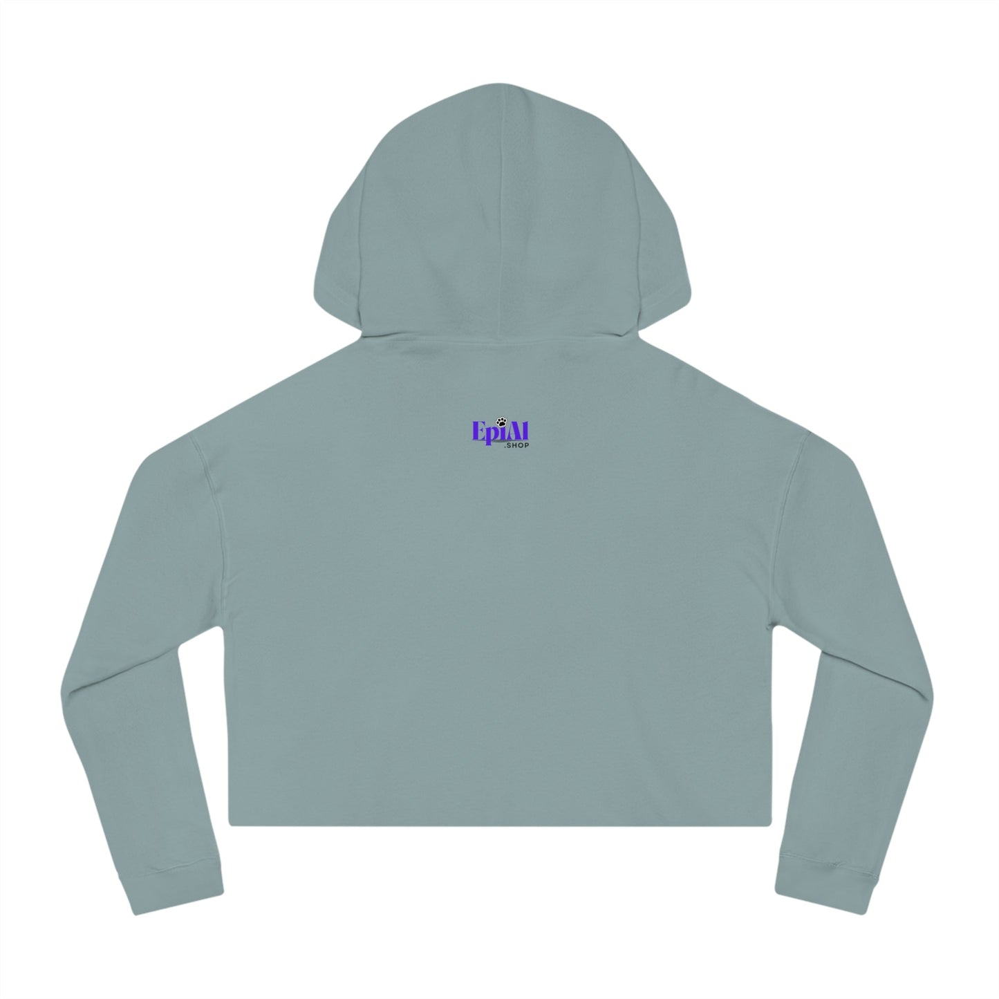 Educate, Empower Epilepsy Awareness Women's Cropped Hooded Sweatshirt - Hoodie - EpiAl's Shop
