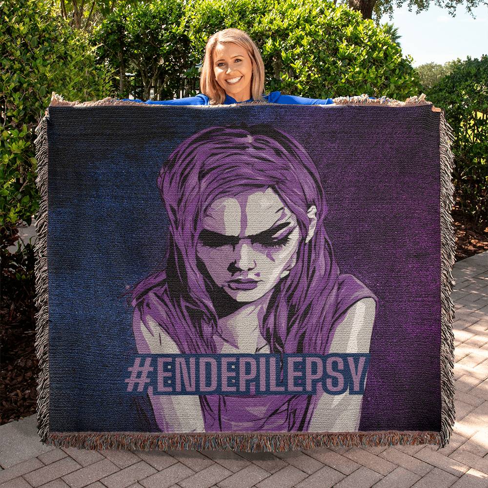 End Epilepsy Woven Blanket - Beds & Blankets - Epileptic Al’s Shop