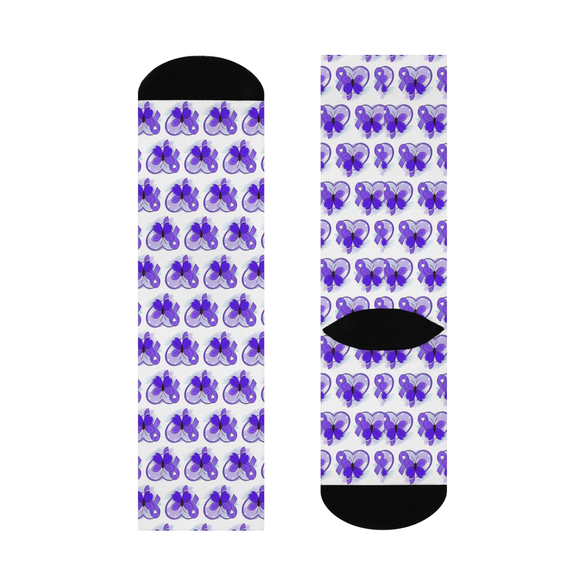 Epilepsy Awareness Cushioned Crew Socks - Clothing, Socks - EpiAl's Shop