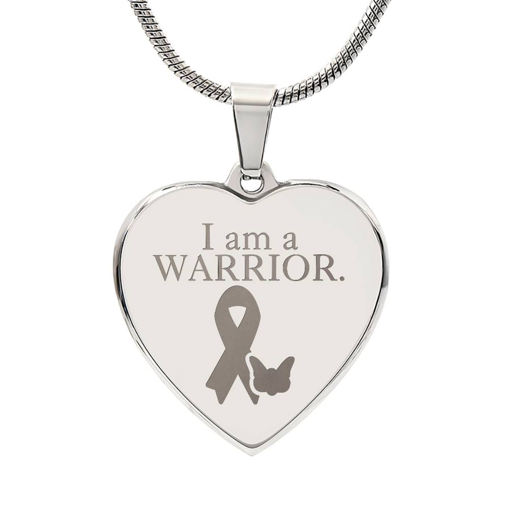 Epilepsy Warrior Engraved Heart Necklace - Jewelry - Epileptic Al’s Shop
