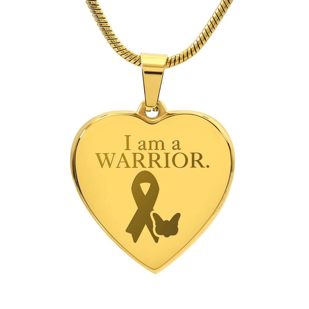 Epilepsy Warrior Engraved Heart Necklace - Jewelry - Epileptic Al’s Shop