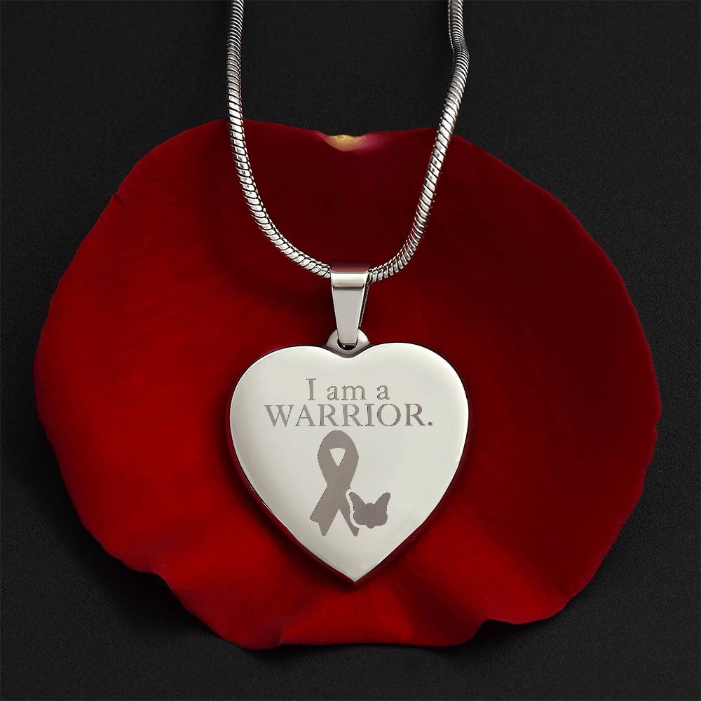 Epilepsy Warrior Engraved Heart Necklace - Jewelry - Epileptic Al’s Shop