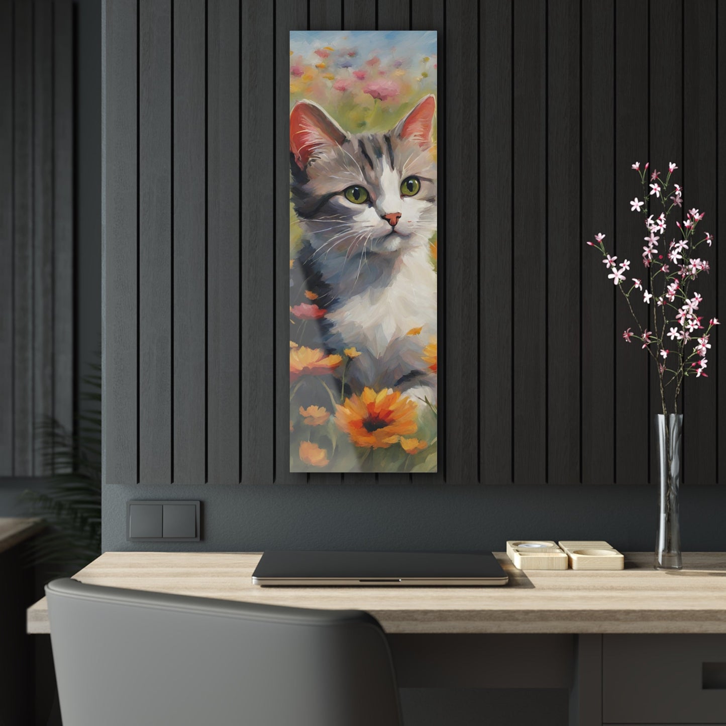 Flower Kitty Acrylic Prints - Home Decor - Epileptic Al’s Shop