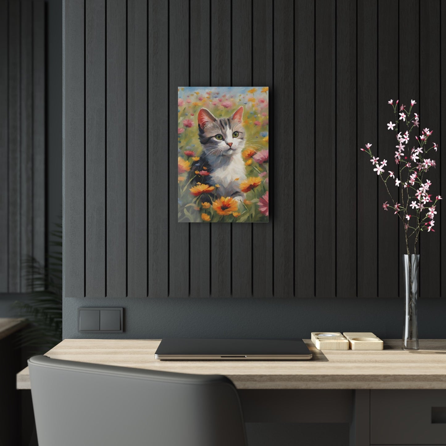 Flower Kitty Acrylic Prints - Home Decor - Epileptic Al’s Shop