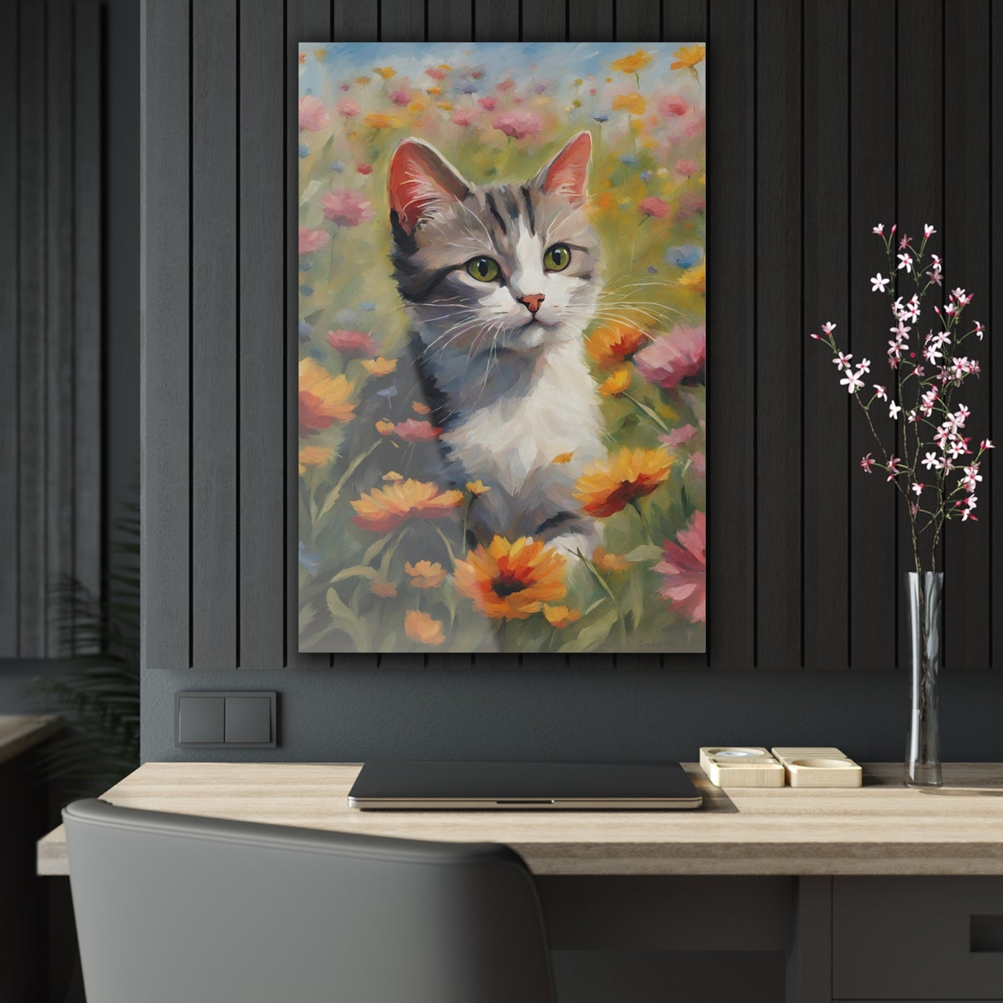 Flower Kitty Acrylic Prints - Home Decor - Epileptic Al’s Shop