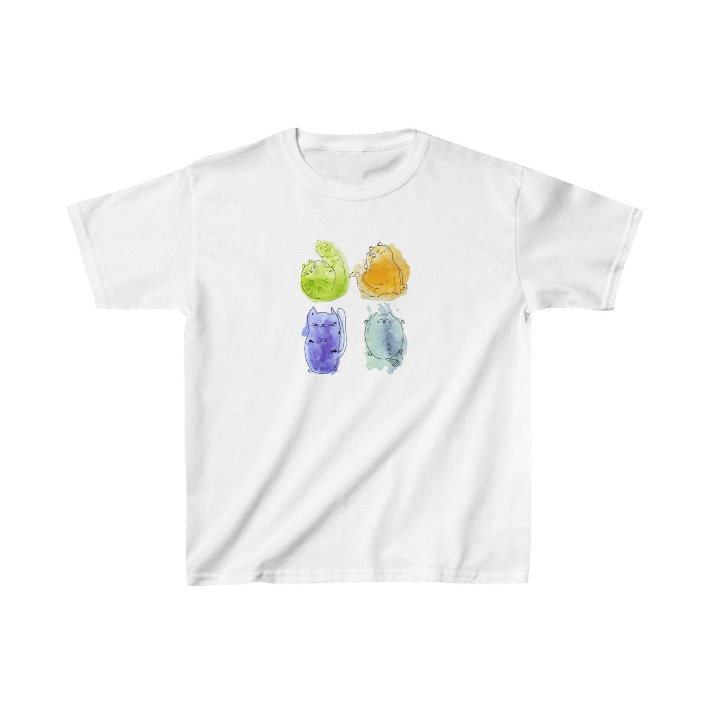 Four Kitties Kids Heavy Cotton™ Tee - Kids clothes - Epileptic Al’s Shop