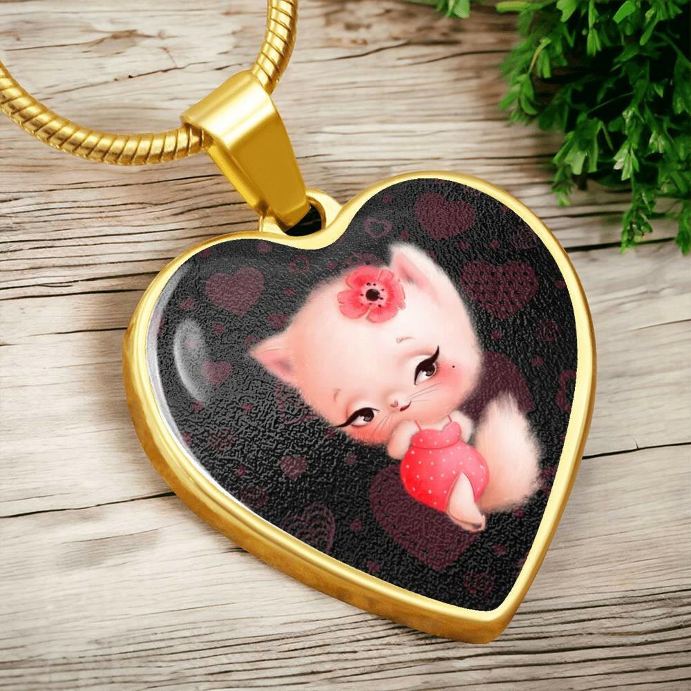 Fuzzy Kitty Necklace - Jewelry - Epileptic Al’s Shop