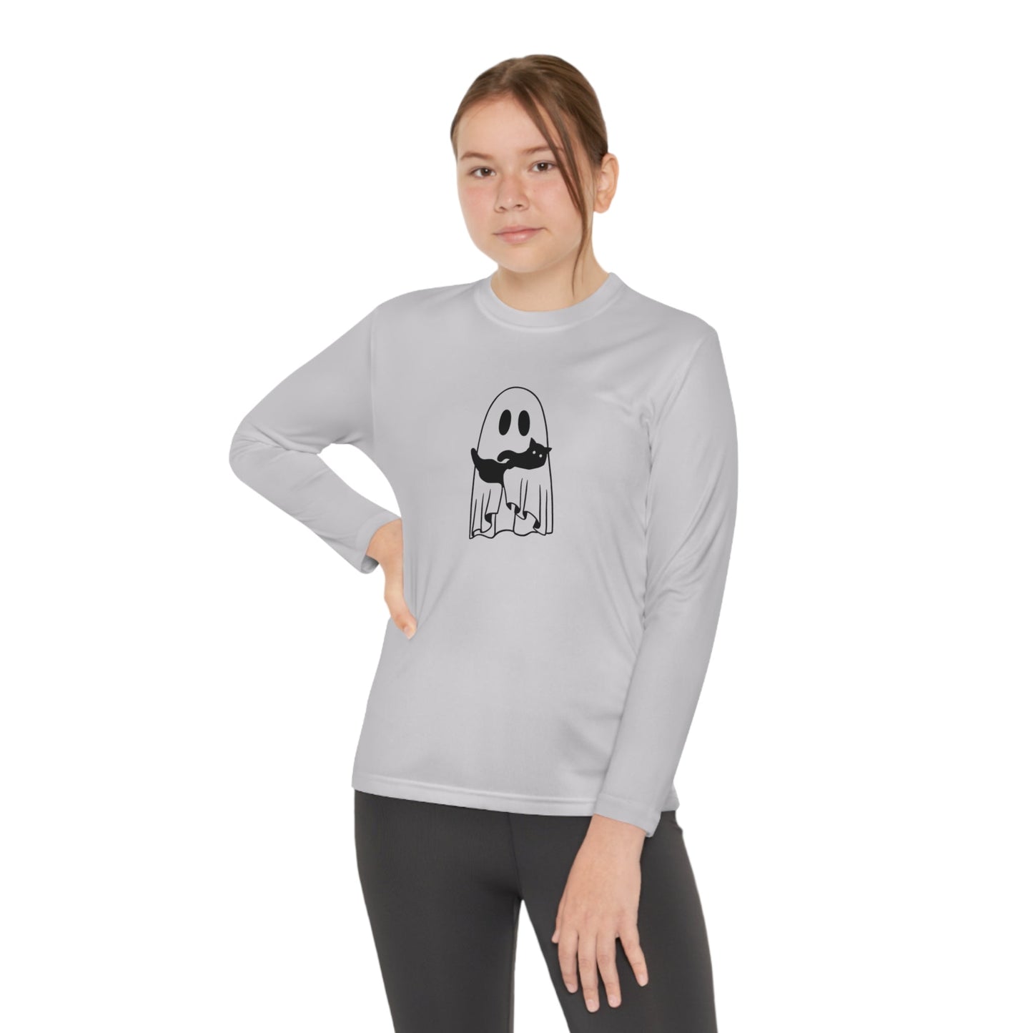 Ghost & Kitty Youth Long Sleeve Competitor Tee - Kids clothes - Epileptic Al’s Shop