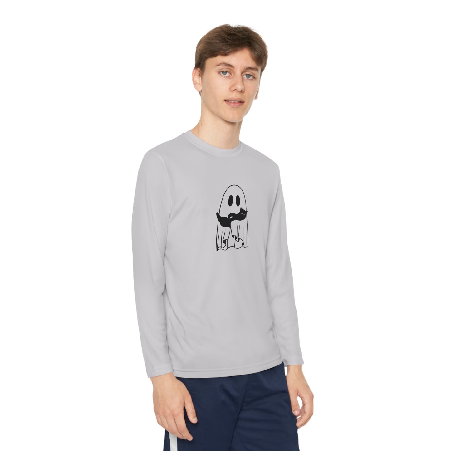 Ghost & Kitty Youth Long Sleeve Competitor Tee - Kids clothes - Epileptic Al’s Shop