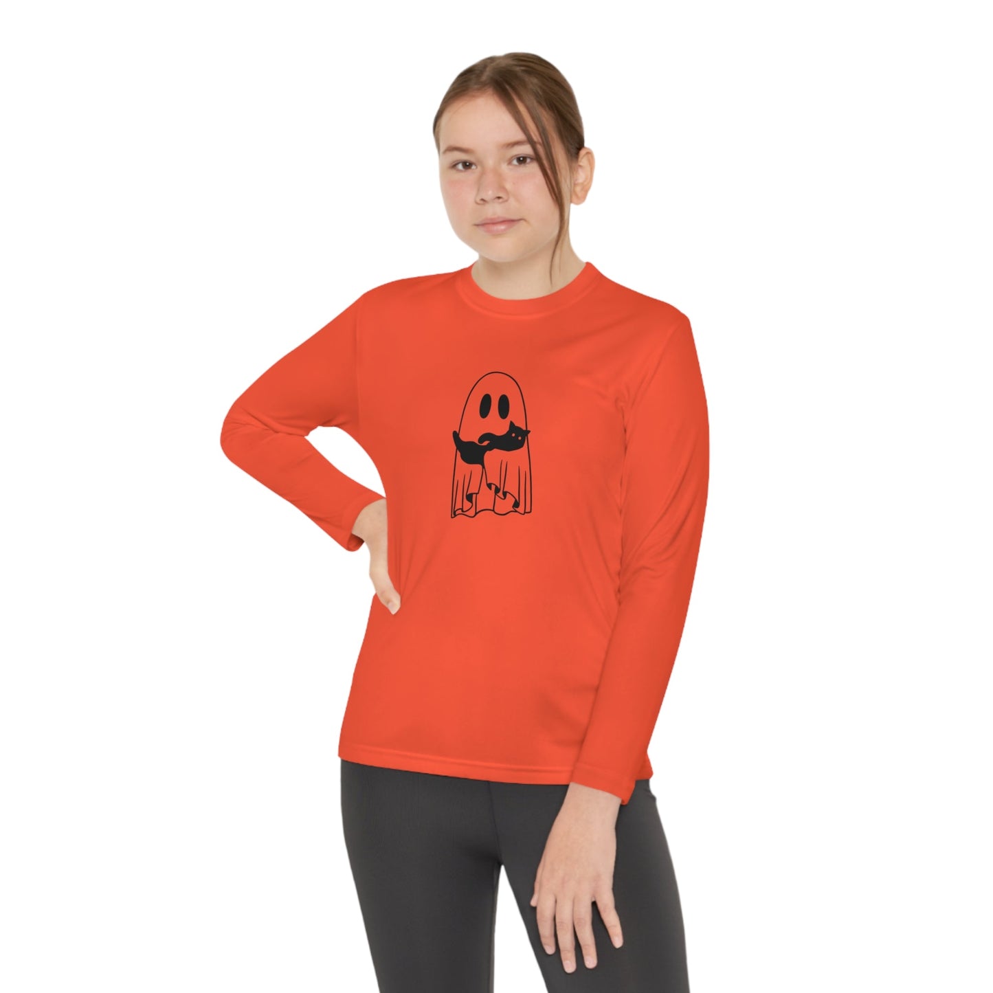 Ghost & Kitty Youth Long Sleeve Competitor Tee - Kids clothes - Epileptic Al’s Shop