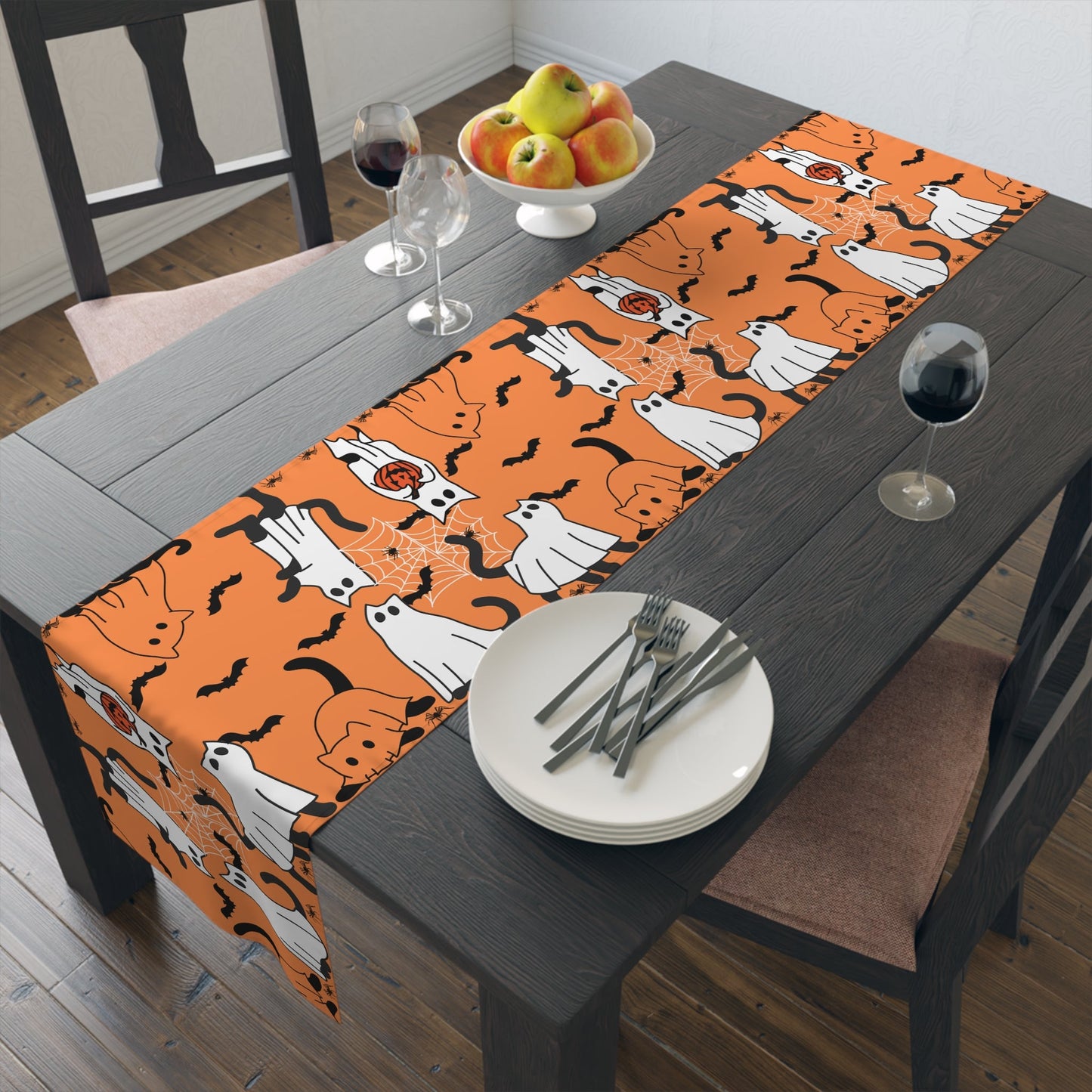 Ghostly Kitties Table Runner - Home Decor - EpiAl's Shop