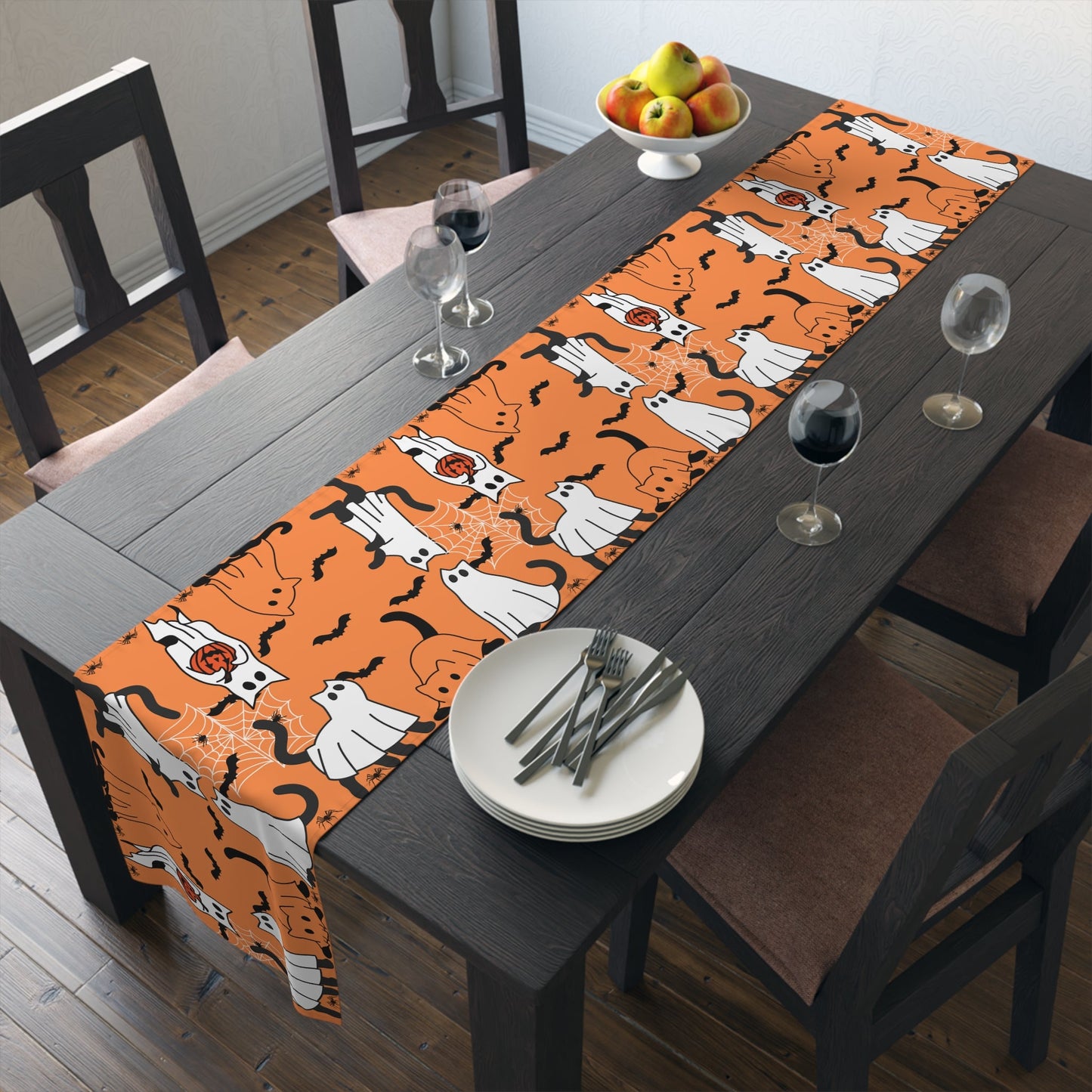 Ghostly Kitties Table Runner - Home Decor - EpiAl's Shop