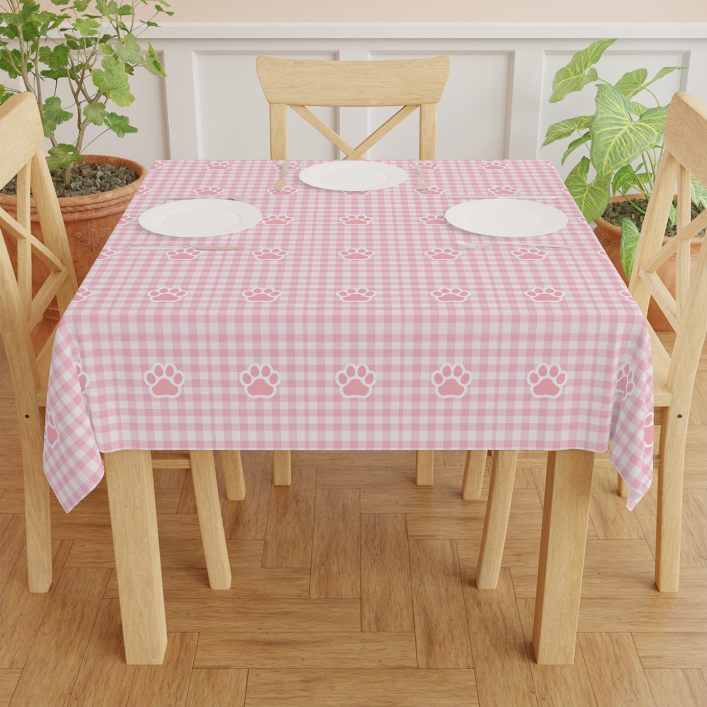 Gingham Paw Style Tablecloth - Home Decor - Epileptic Al’s Shop