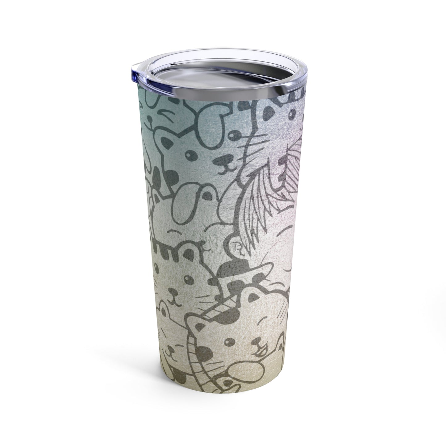 Girl & Kitty Tumbler 20oz - Mug - Epileptic Al’s Shop