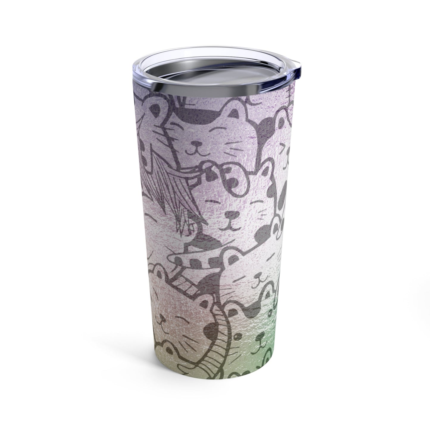 Girl & Kitty Tumbler 20oz - Mug - Epileptic Al’s Shop