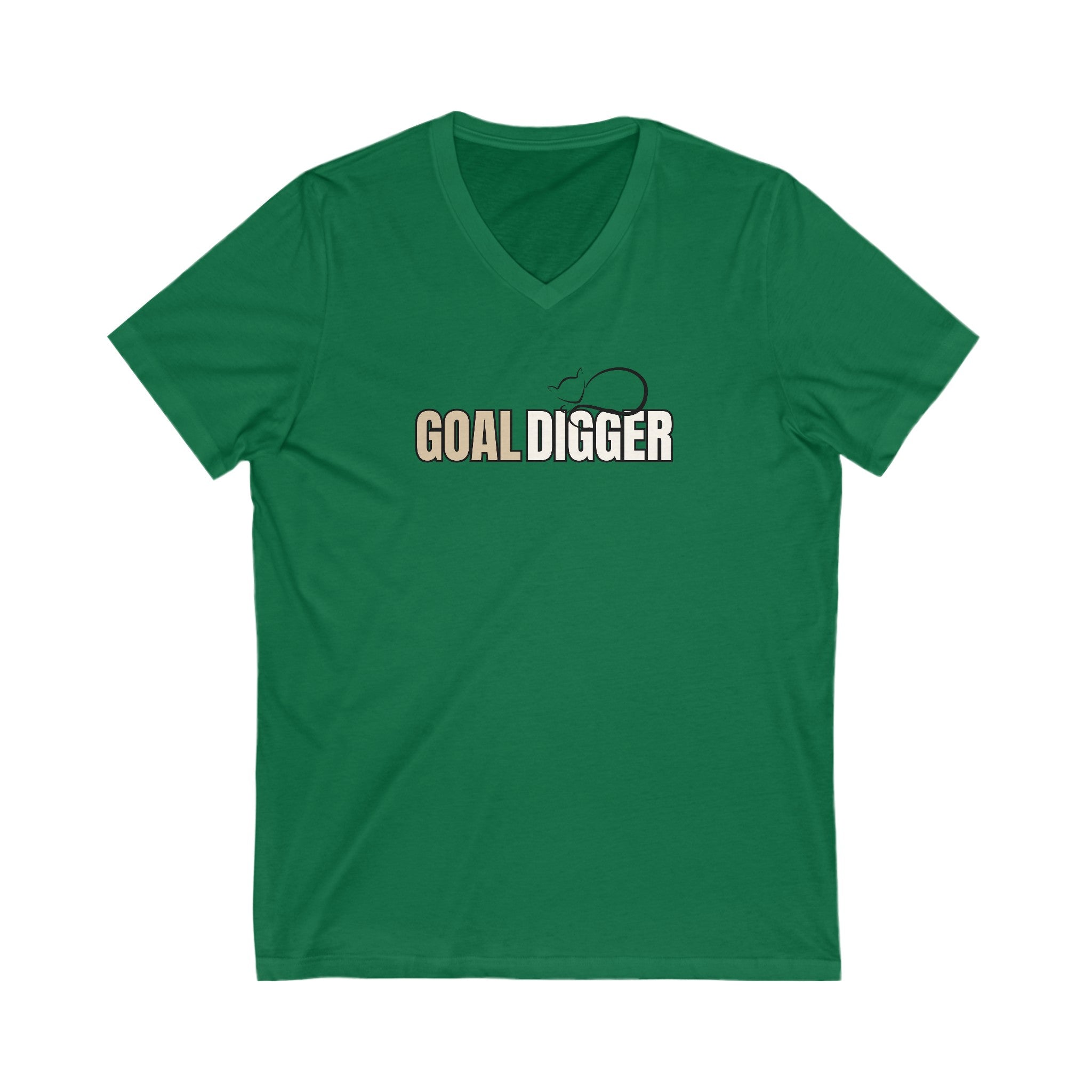 Goal Digger Jersey Short Sleeve V-Neck Tee - EpiAl's Shop