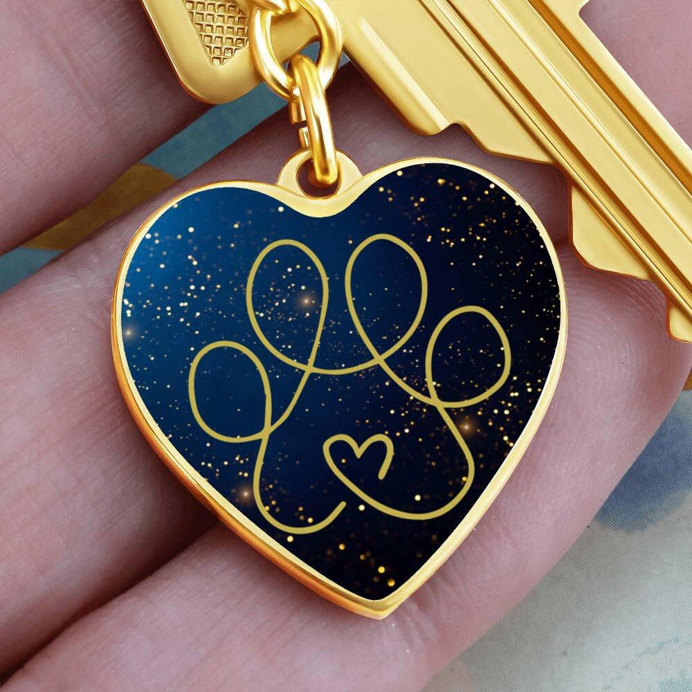 Gold & Blue Keychain - Jewelry - Epileptic Al’s Shop