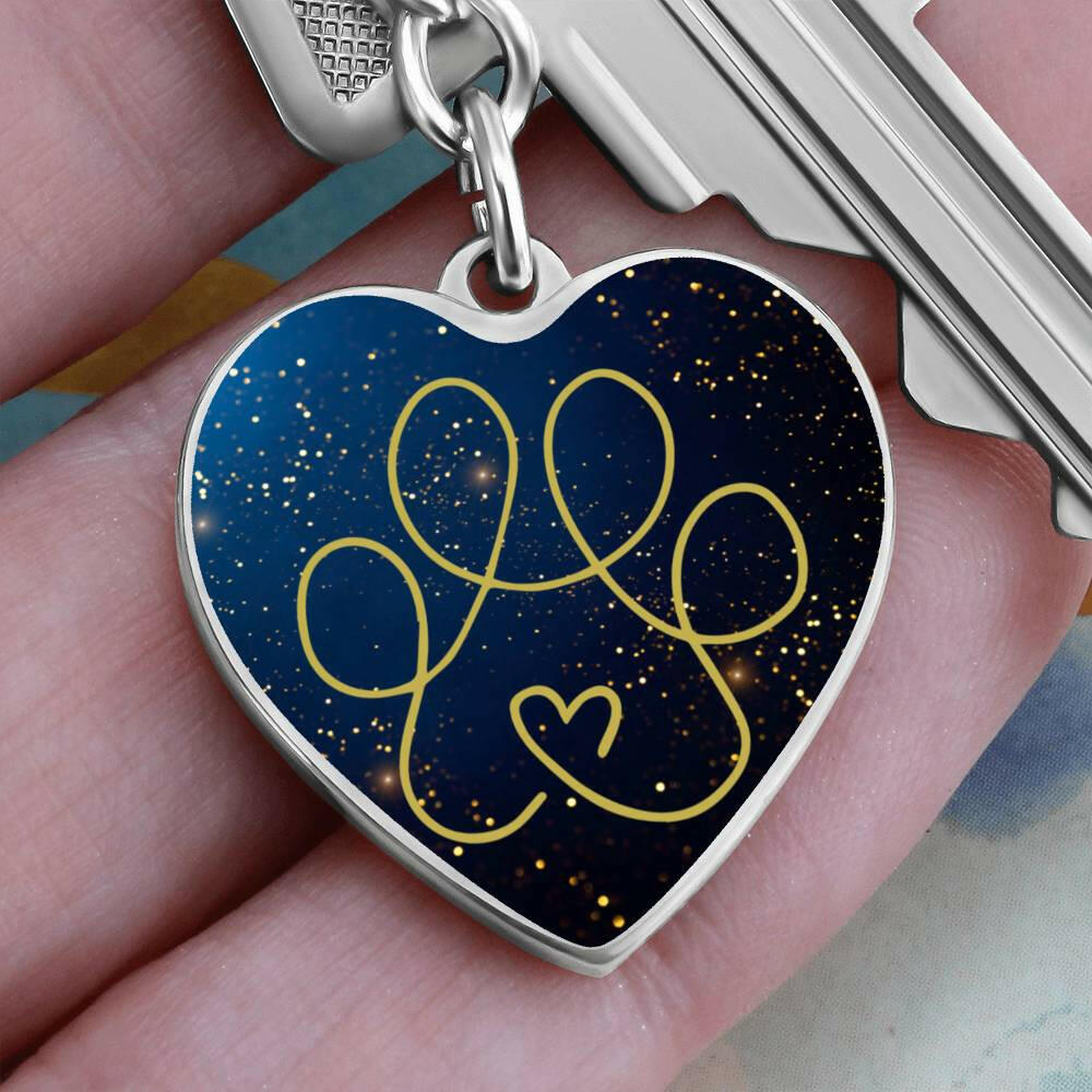 Gold & Blue Keychain - Jewelry - Epileptic Al’s Shop