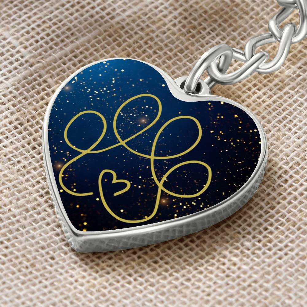 Gold & Blue Keychain - Jewelry - Epileptic Al’s Shop