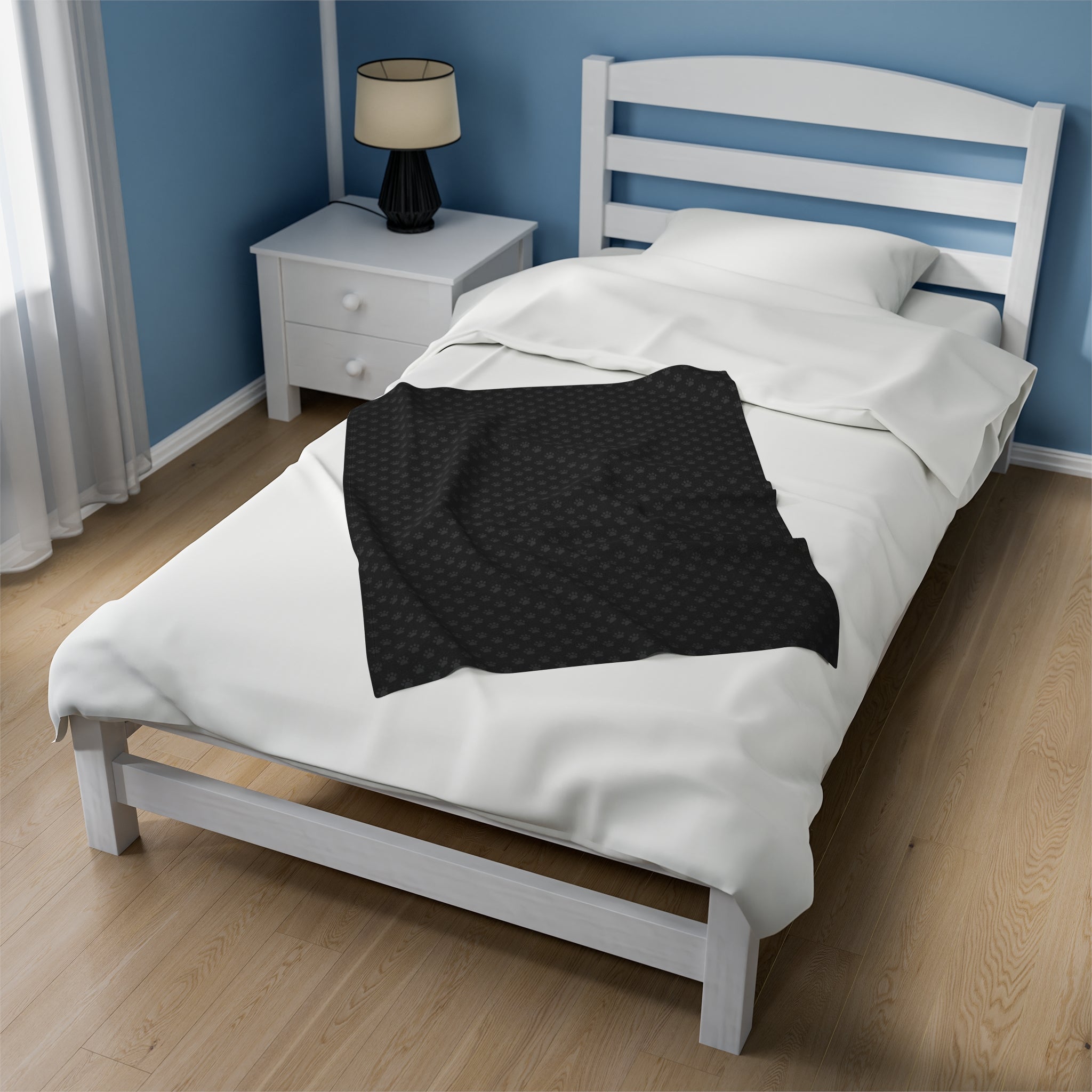 Gray Paws Velveteen Plush Blanket - EpiAl's Shop
