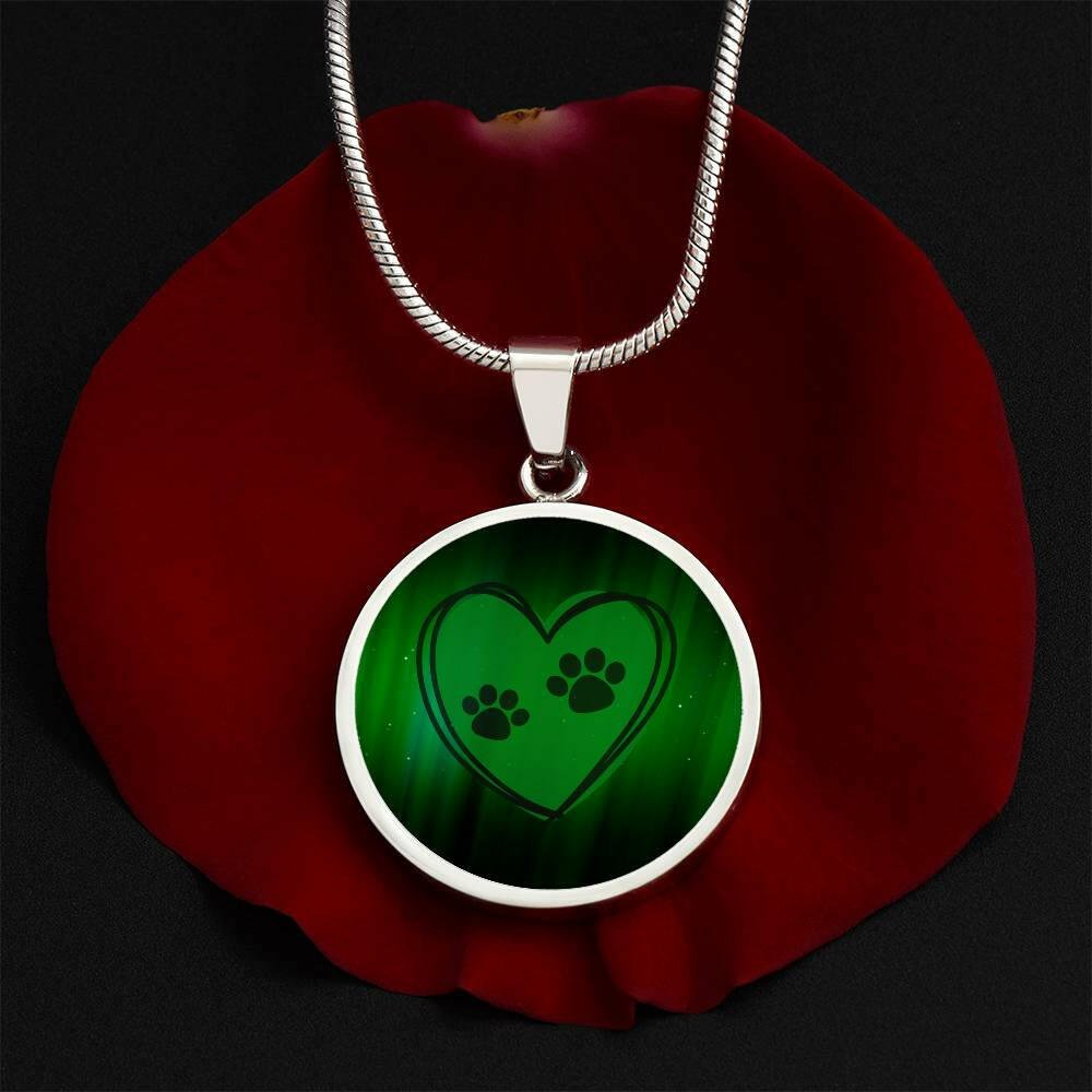 Green Paw Love Necklace - Jewelry - Epileptic Al’s Shop