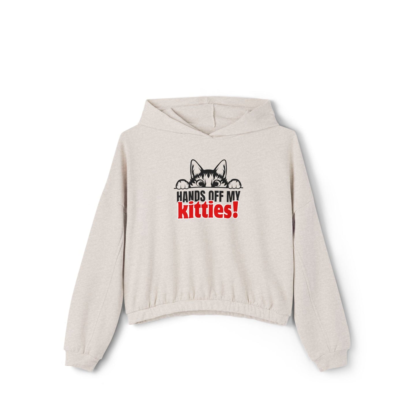 Hands Off My Kitties Women's Cinched Bottom Hoodie - Hoodie - EpiAl's Shop