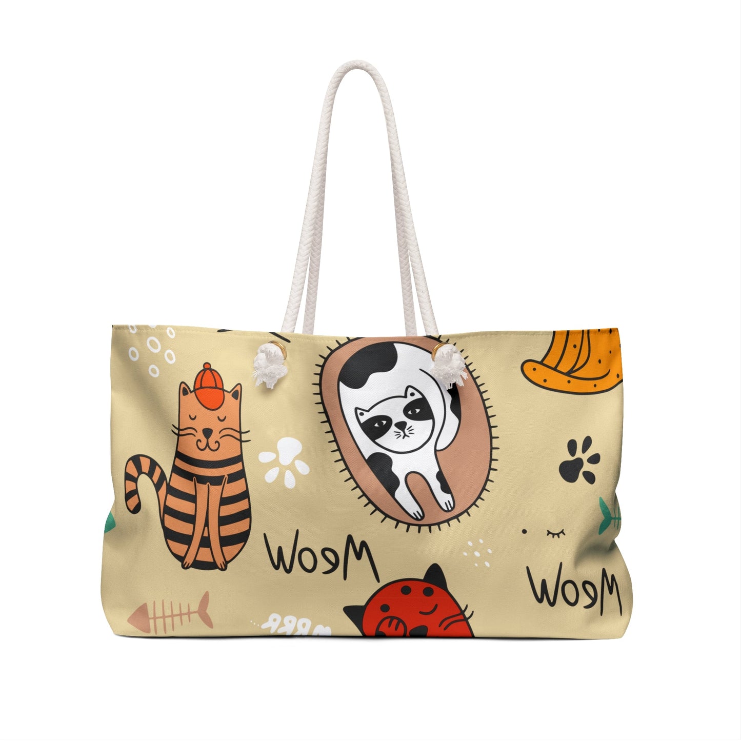 Happy Kitties Weekender Bag - Bags - Epileptic Al’s Shop