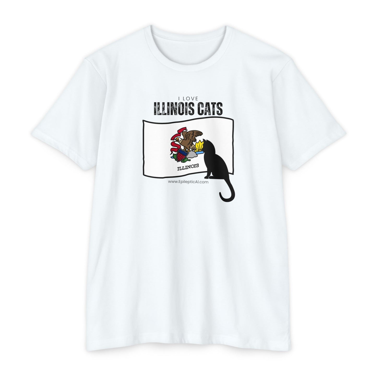 Illinois Cats Unisex CVC Jersey T - shirt - T - Shirt - Epileptic Al’s Shop