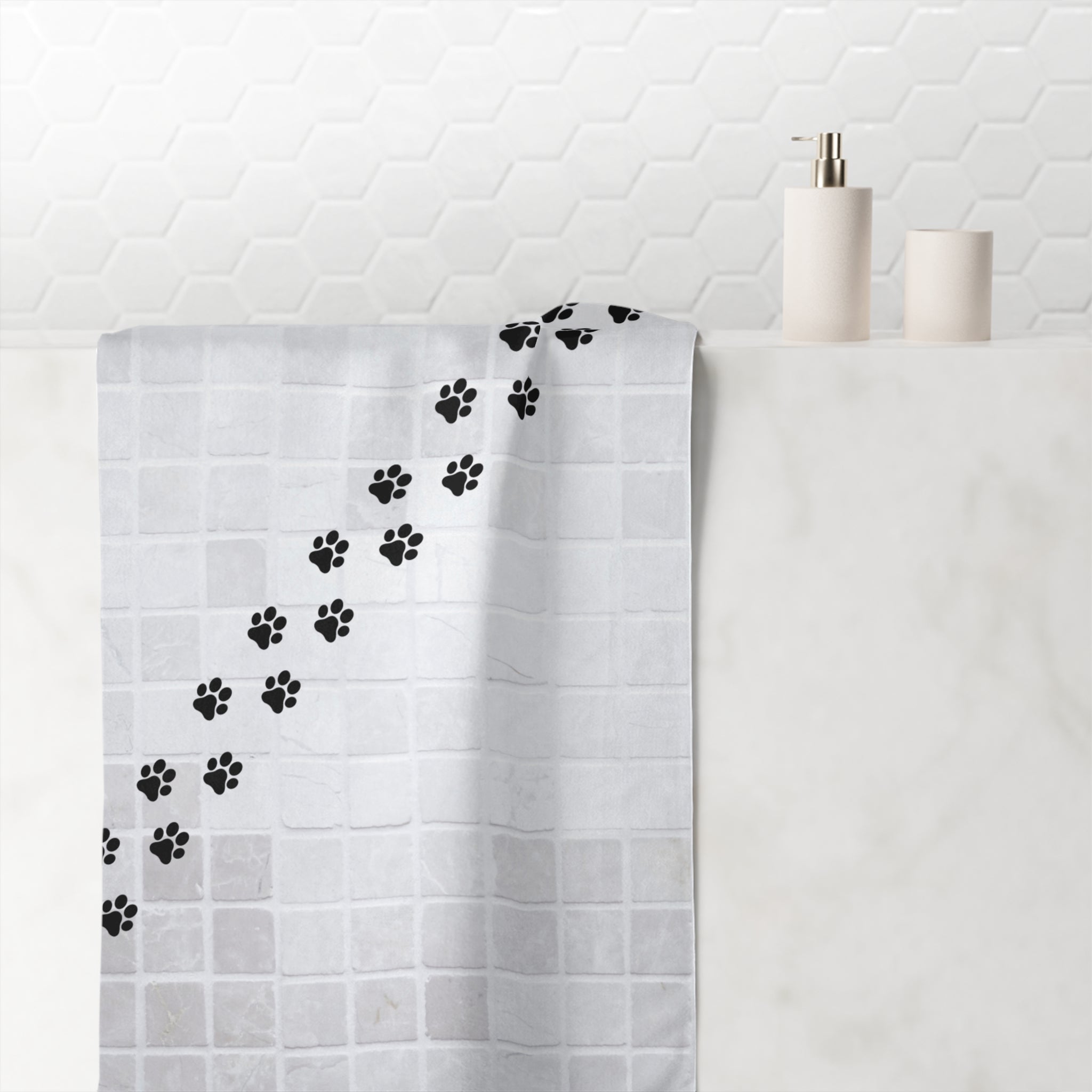 Kitty Pawed Mink-Cotton Towel - EpiAl's Shop