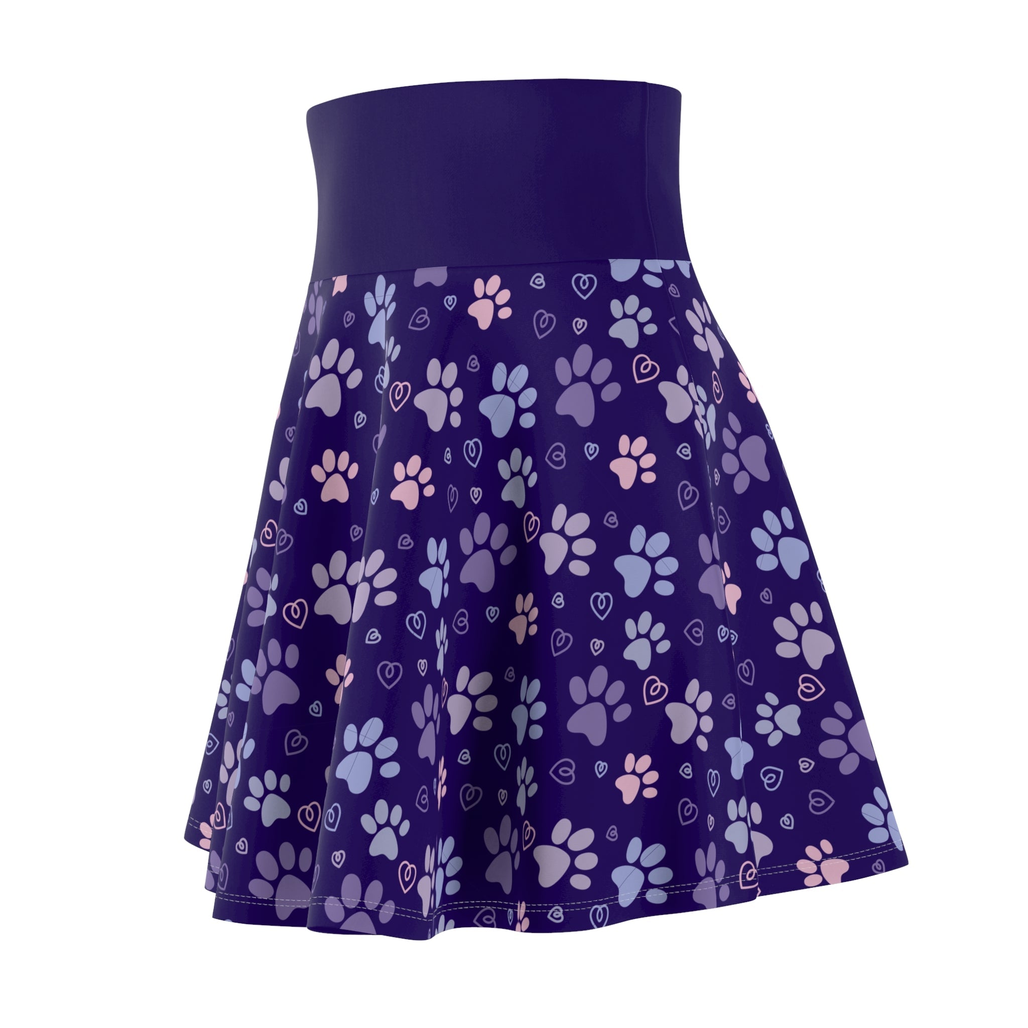 Kitty Tracks Women's Skater Skirt - EpiAl's Shop