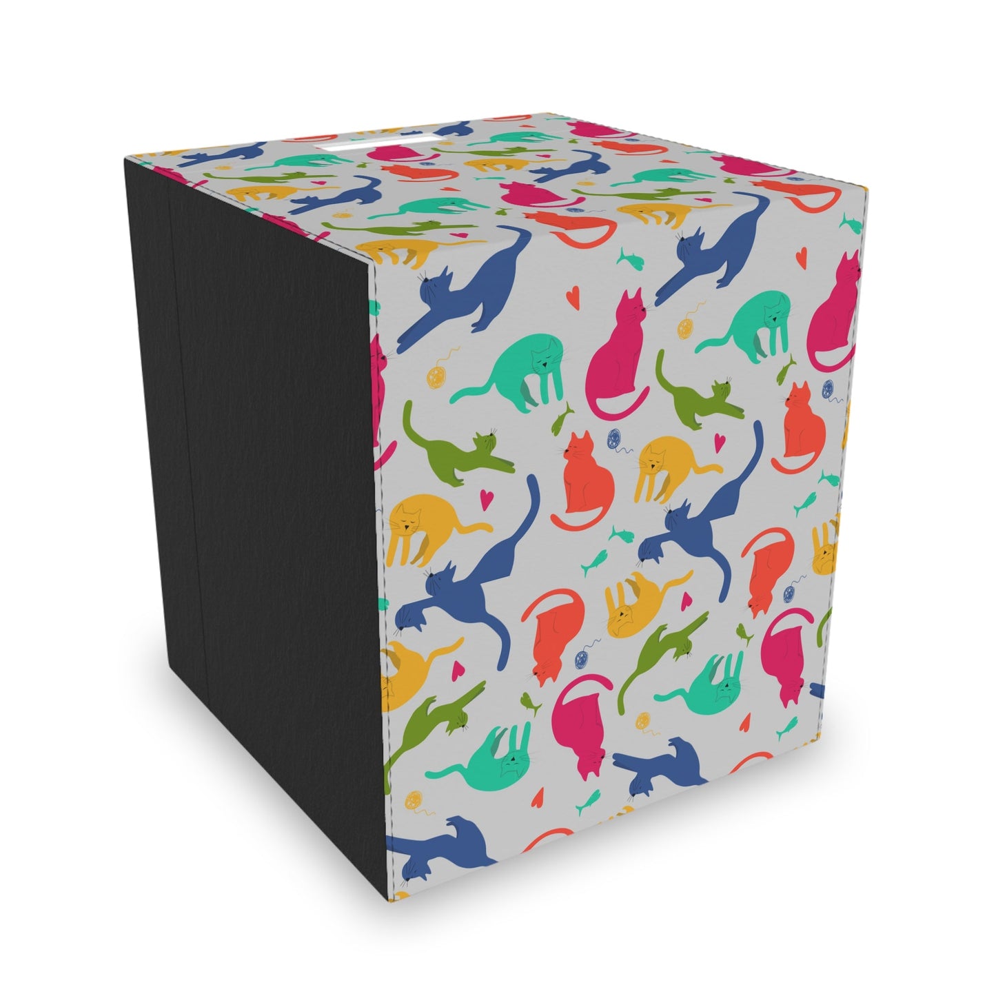 Kolorful Kitties Felt Storage Box - Home Decor - Epileptic Al’s Shop