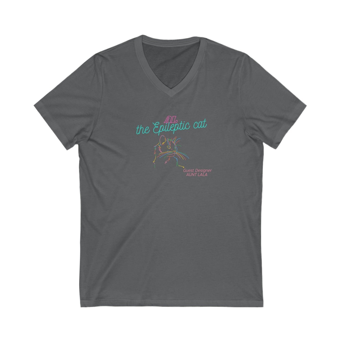LaLa’s Jersey Short Sleeve V - Neck Tee - V - neck - Epileptic Al’s Shop