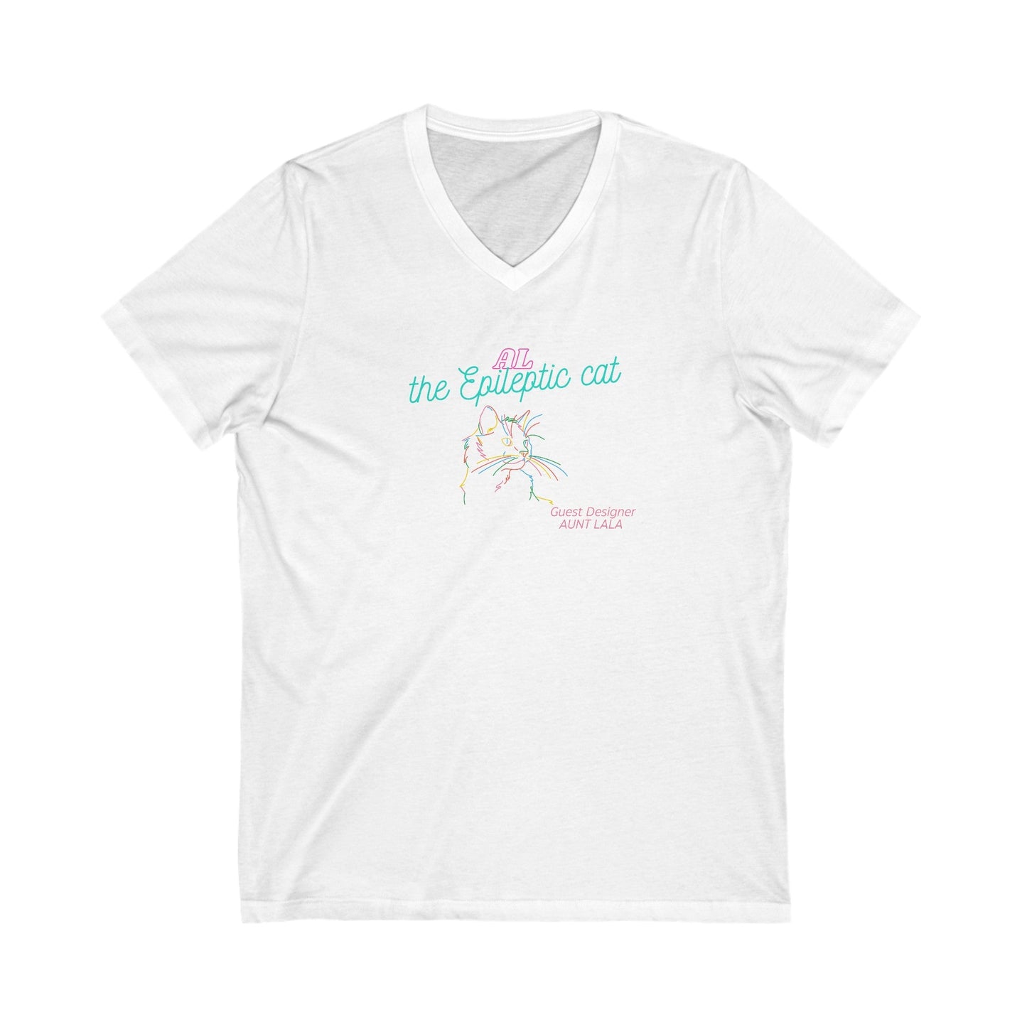 LaLa’s Jersey Short Sleeve V - Neck Tee - V - neck - Epileptic Al’s Shop