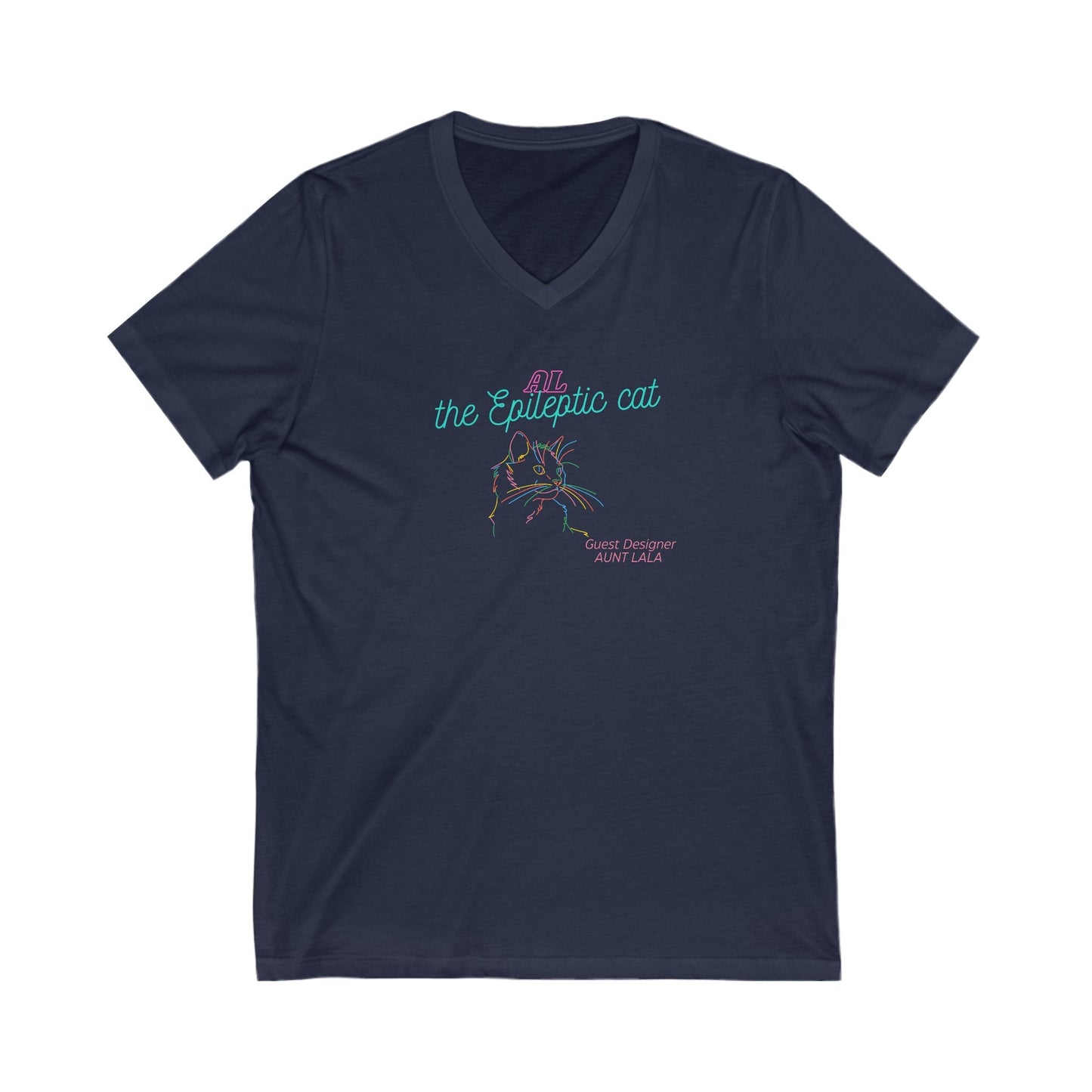 LaLa’s Jersey Short Sleeve V - Neck Tee - V - neck - Epileptic Al’s Shop