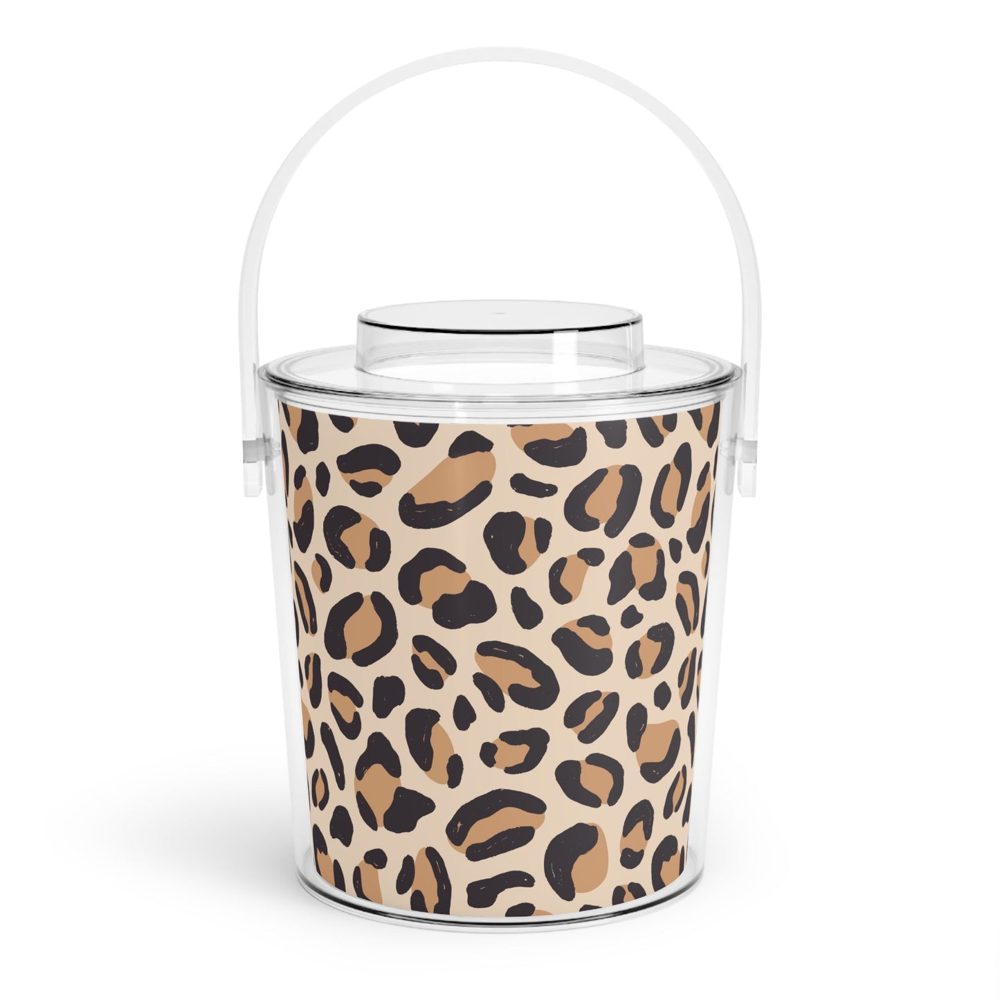Leopard Ice Bucket with Tongs - Accessories - Epileptic Al’s Shop